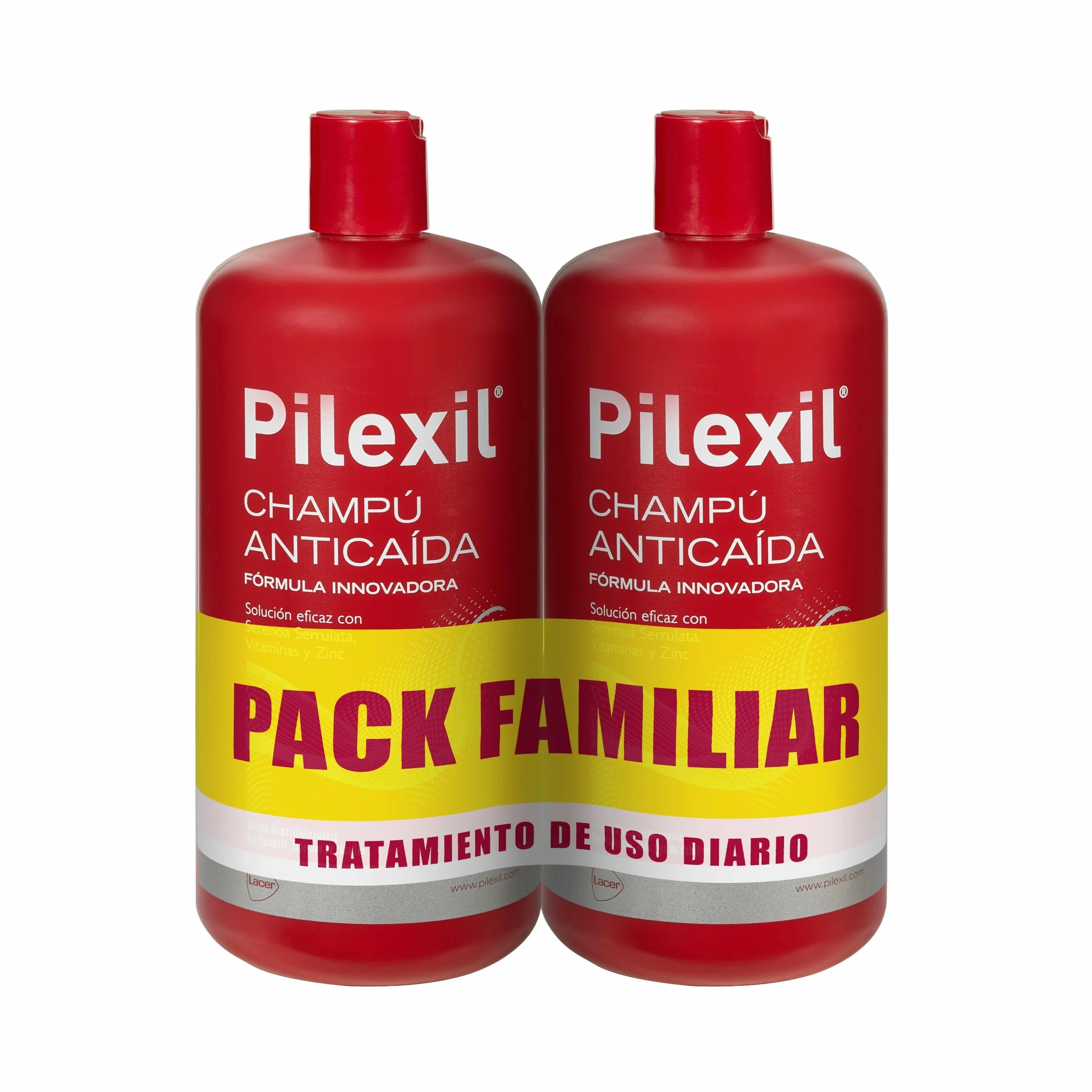 PILEXIL - Szampon przeciw wypadaniu włosów, 2 x 900 ml, często stosowany, hamuje wypadanie włosów, normalizuje cykl, wysoka skuteczność dla mężczyzn i kobiet
