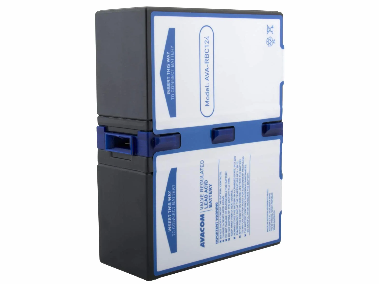 Ava-RBC124 bateria zamienna do APC: RBC124. Bateria do UPS - składa się z akumulatorów premium Long Brand pasuje do BR1200GI/BR1500GI i innych