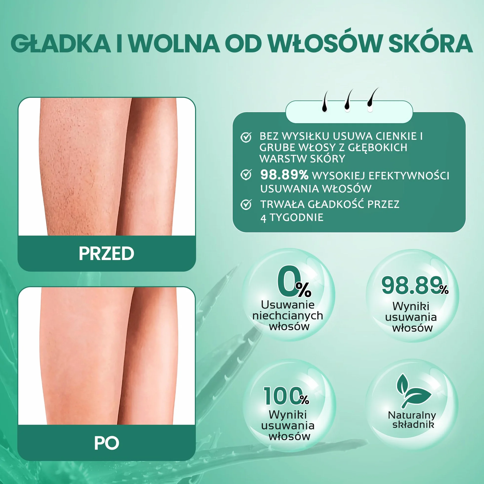 Dermawax Wkład woskowy Aloe Vera 6 x 100 ml – uniwersalne wkłady do depilacji z podgrzewaczem (nie wchodzi w zakres dostawy)