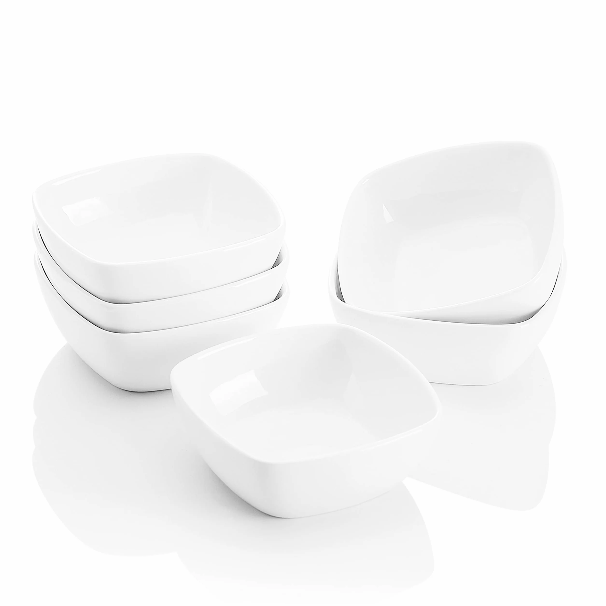 Malacasa Ramekin Series 6 sztuk porcelanowe 10 cm 170 ml miski do przekąsek