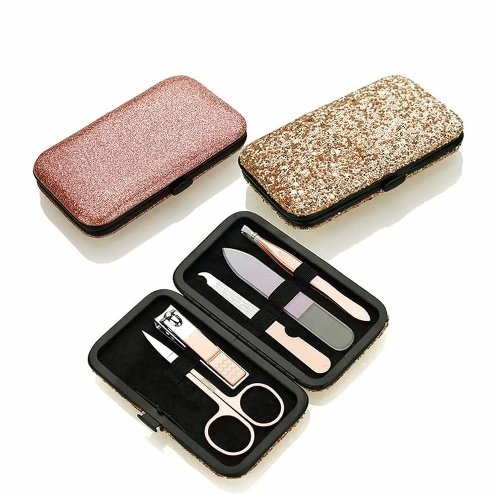 Zestaw do obcinania paznokci Professional Stainless Steel Fingernail Care Grooming Tools, Scissors, Ear Pick, and Manicure Tools for Nail Care and Beauty （5pcs） nożyczki do paznokci dla mężczyzn i kob