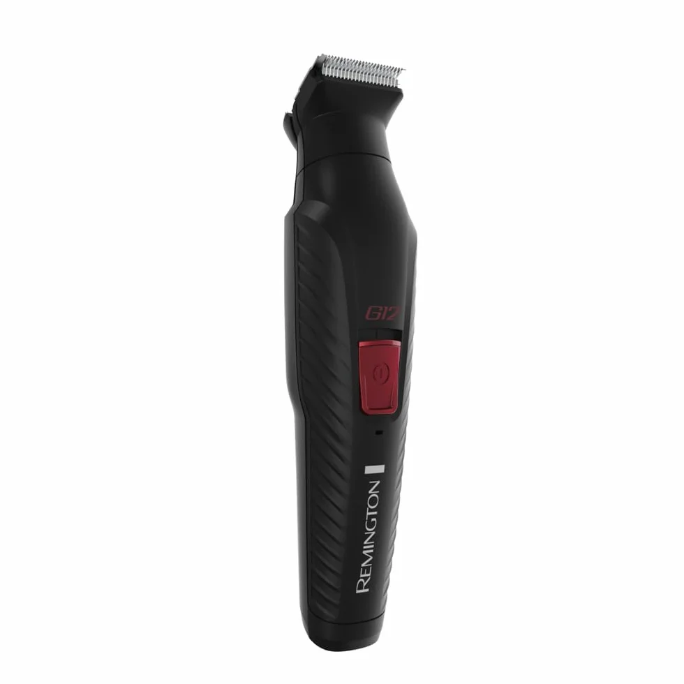 Remington Trymer do brody i maszynka do strzyżenia włosów (zestaw do pielęgnacji 12w1 z 6 nasadkami, do twarzy, precyzyjna, nosa, uszu i brwi, powłoka grafitowa, samoostrzące się ostrza) G12 PG2120