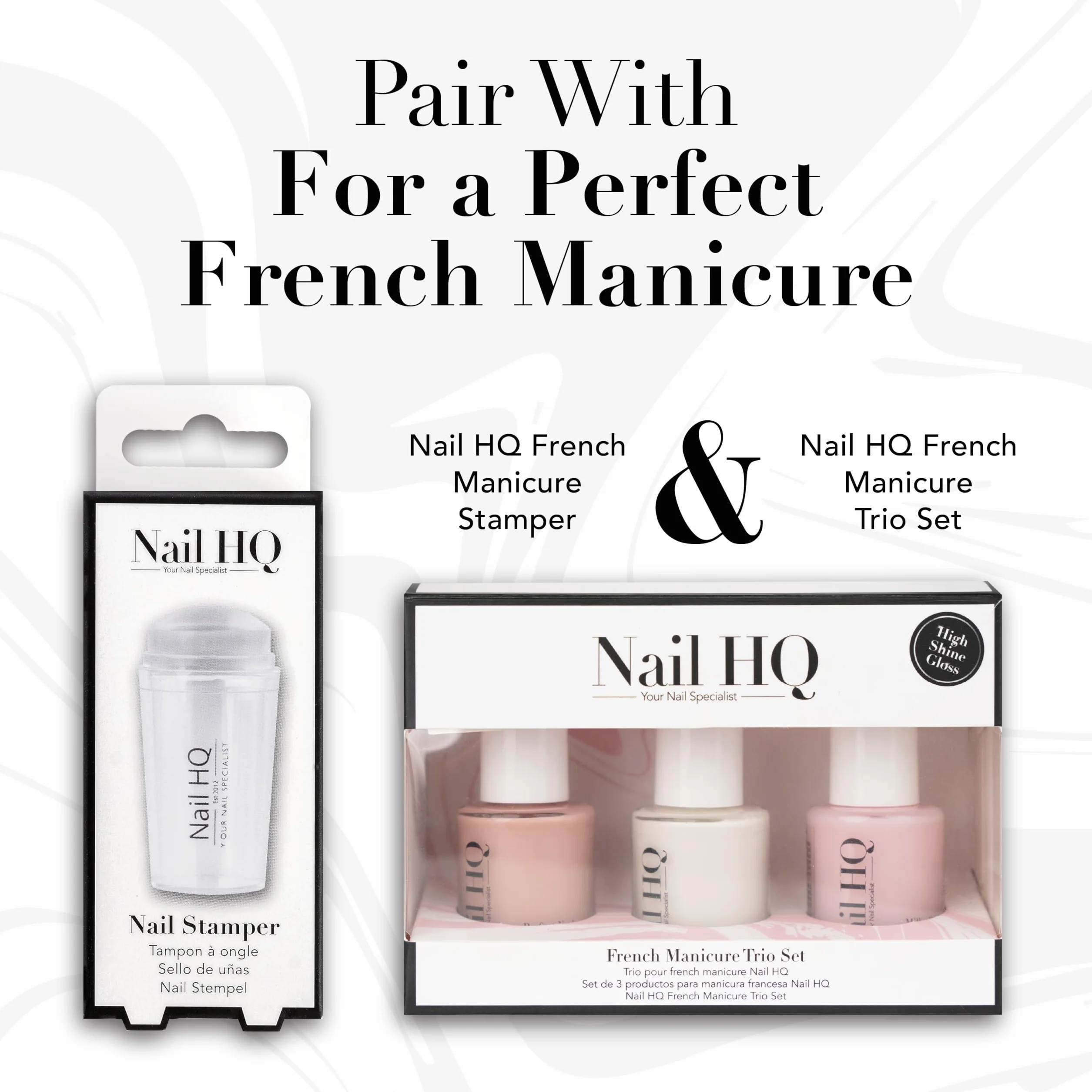 Nail HQ Francuski stempel do manicure