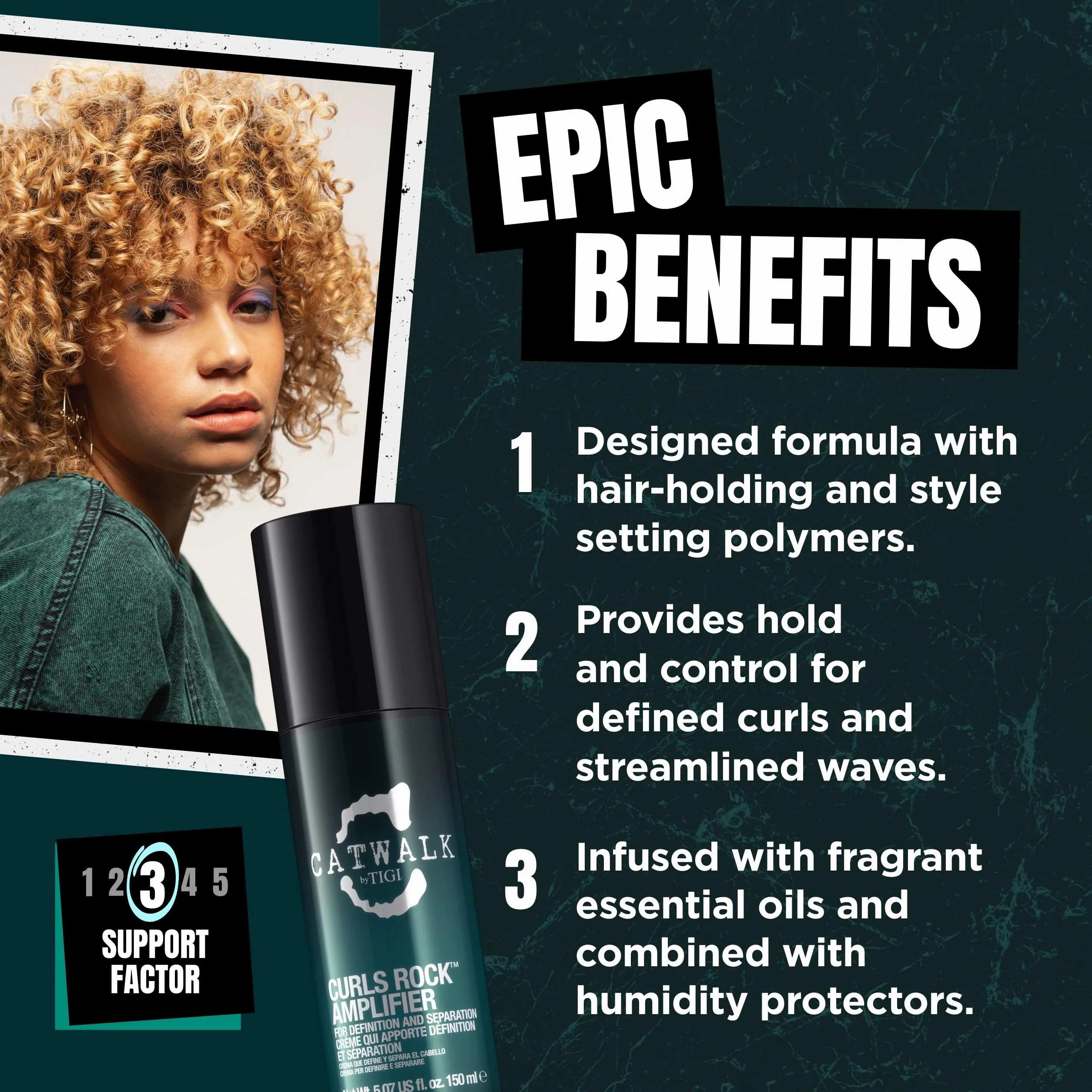 Bed Head By Tigi Catwalk Curls Rock Amplifier Krem do Włosów Kręconych, 150 ml