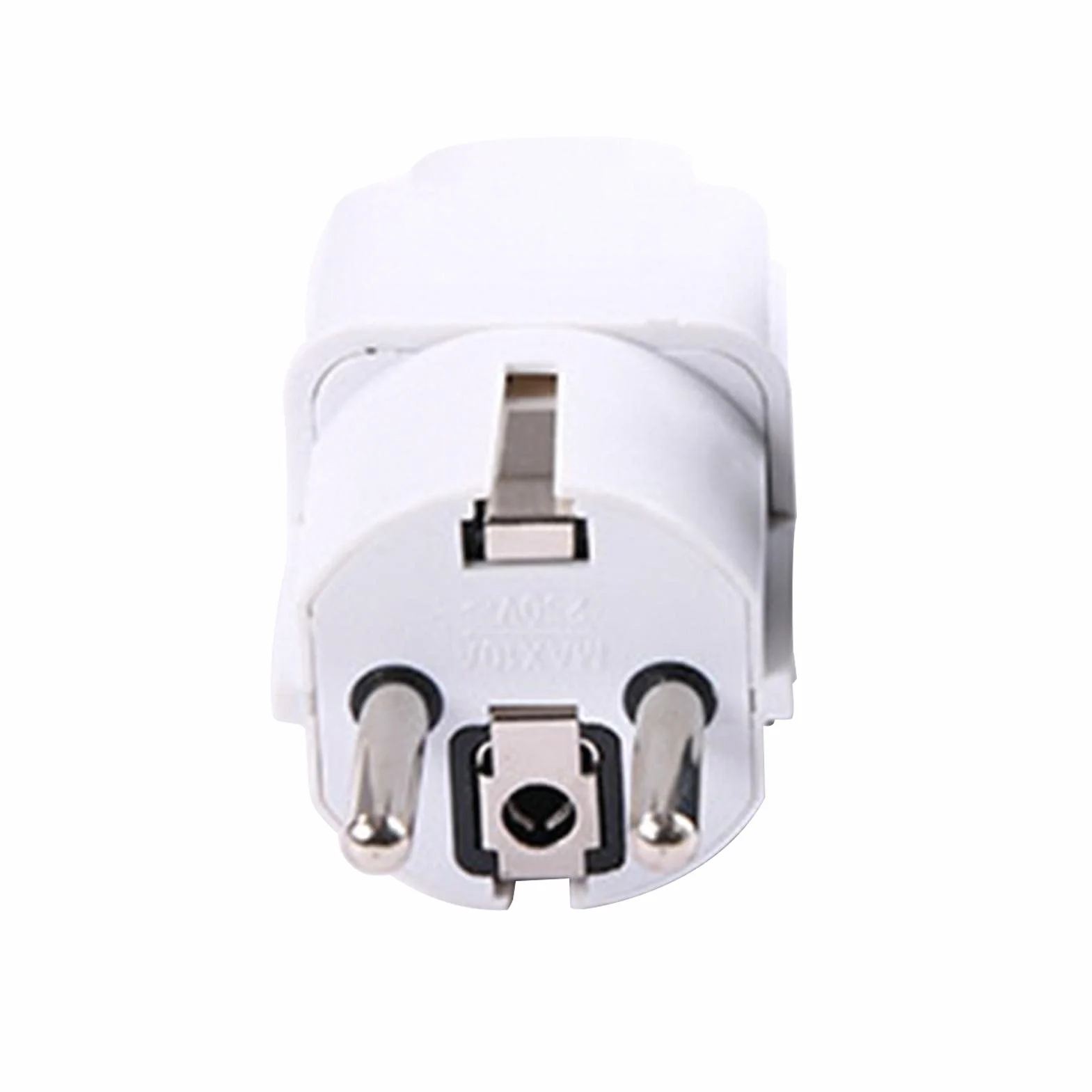 BOROCOus to EU adapter wtyczka, uniwersalny adapter AC 250 V 10 A prąd UE, konwersja europejska wtyczka sieciowa UK na UE (biała)