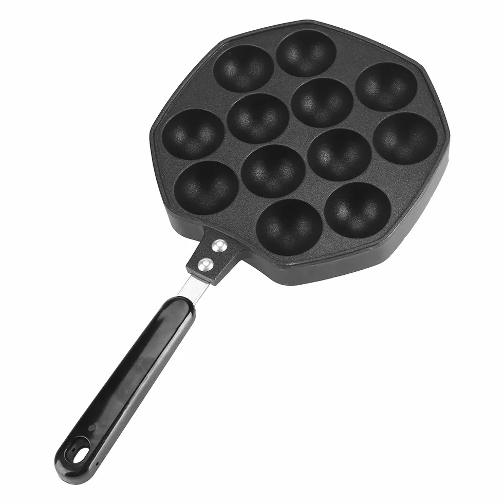 Asixx Aluminiowa Patelnia do Takoyaki Nieprzywierająca 12 Otworów