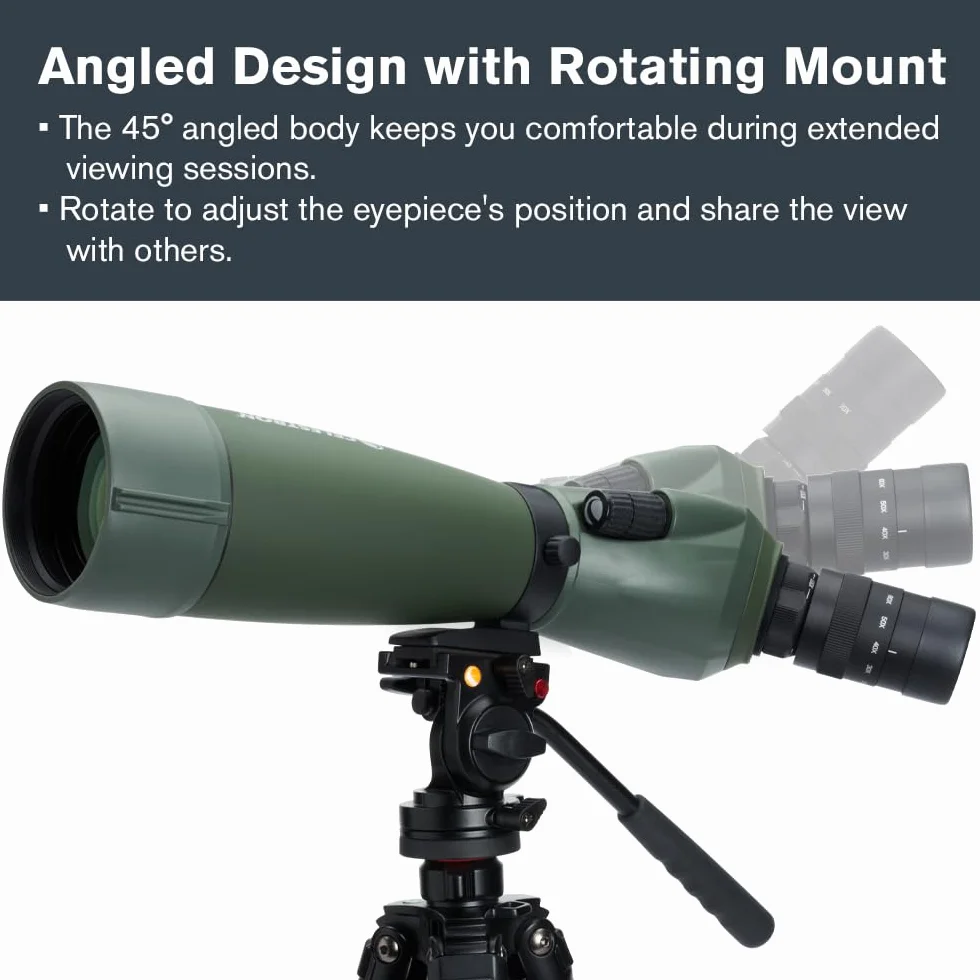 Celestron 52305 Regal M2 80ED Spotting Scope Telescope, Green