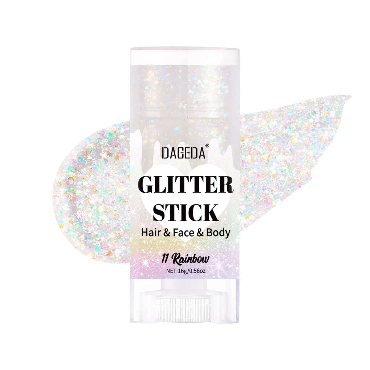 Prreal Body Glitter Stick, Sparkly Face Glitter Gel Makeup, holograficzne włosy brokatowe cekiny syrenki makijaż rave stroje dla kobiet, błyszczący lakier do twarzy, koncert, akcesoria festiwalowe