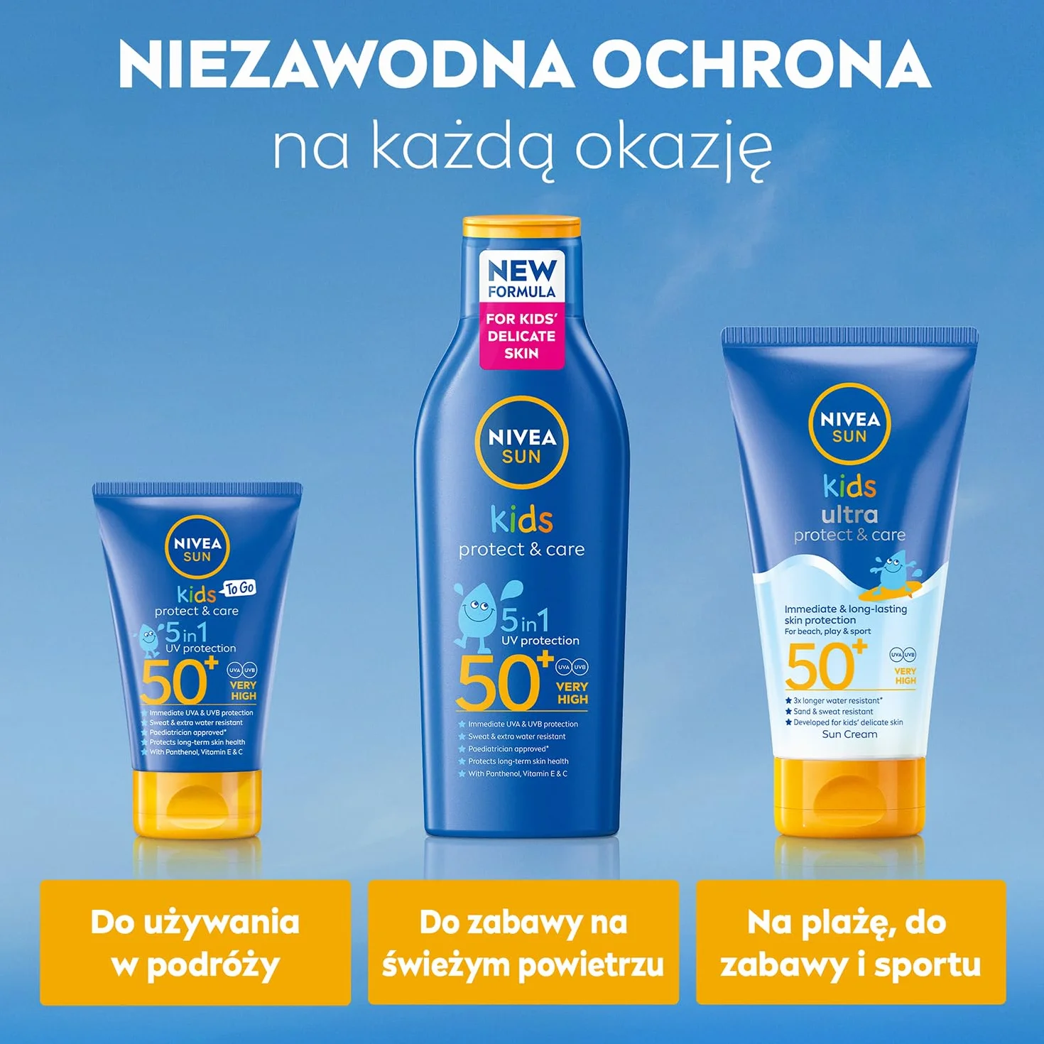 NIVEA SUN KIDS Protect & Care Balsam do opalania dla dzieci SPF 50+ 200 ml