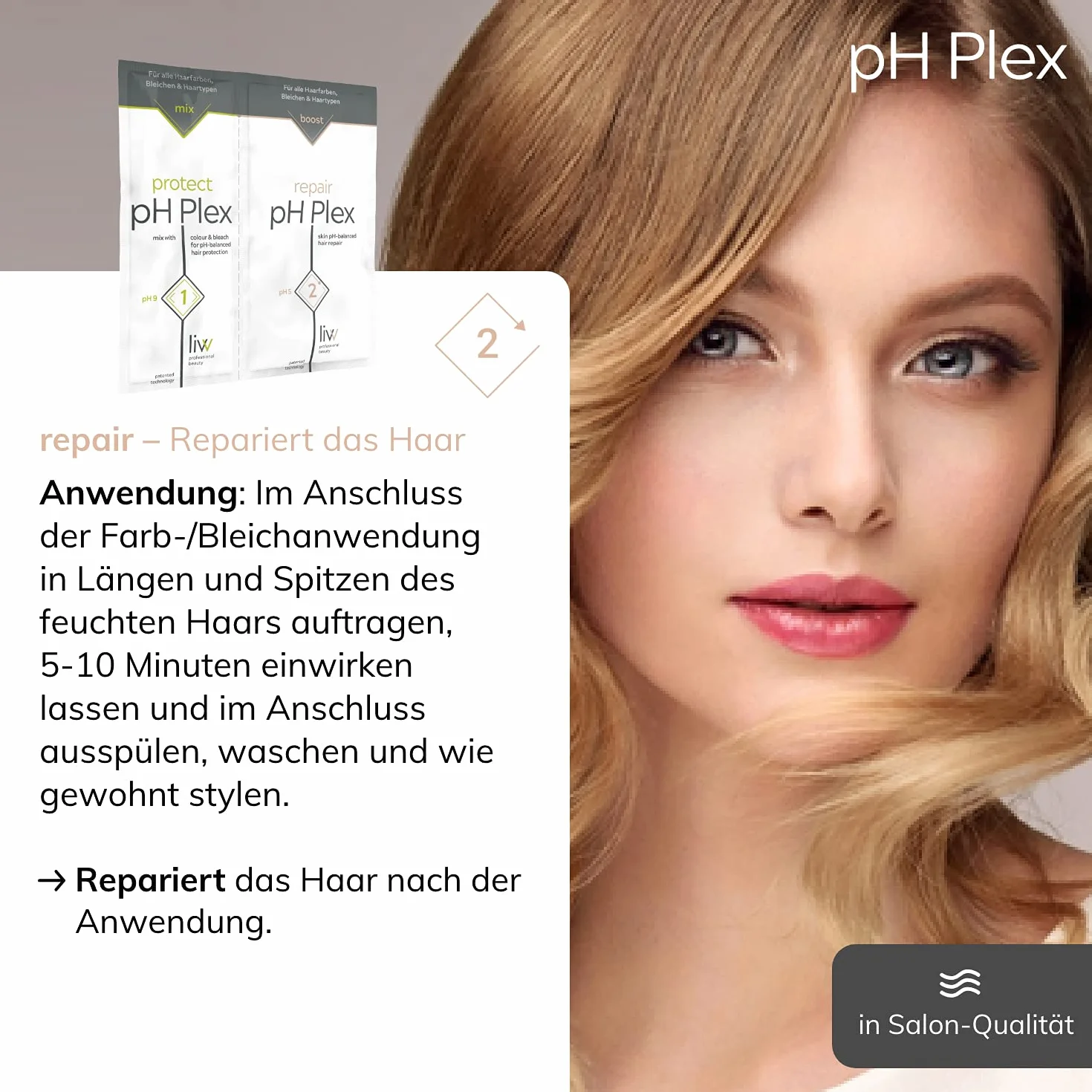 pH Plex 1 & 2 – ochrona i naprawa Traveling Styling Kit | chroni włosy podczas farbowania/wybielania | naprawia uszkodzone włosy | nadaje się do wszystkich rodzajów włosów