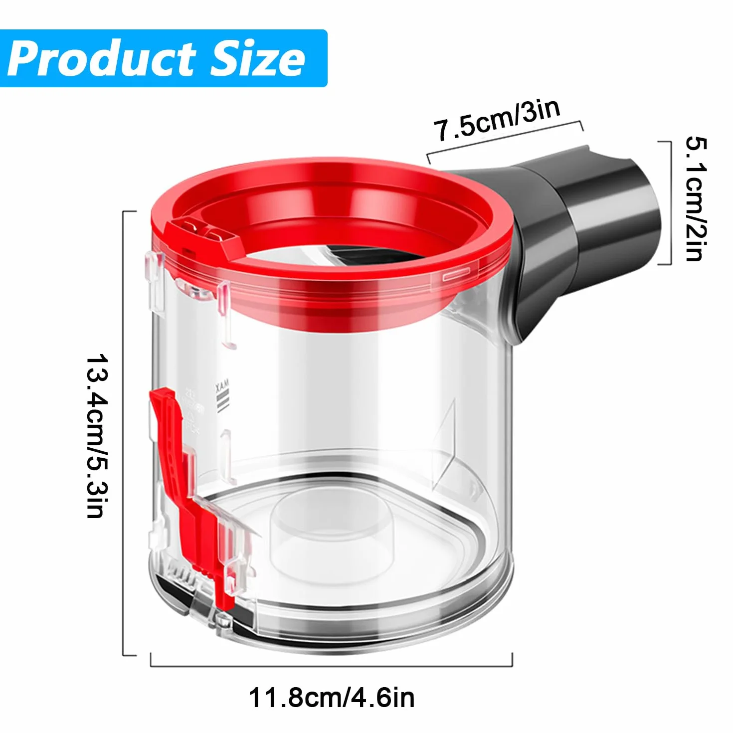 Zbiornik do zbierania kurzu Dyson V7 V8, węże zamienne