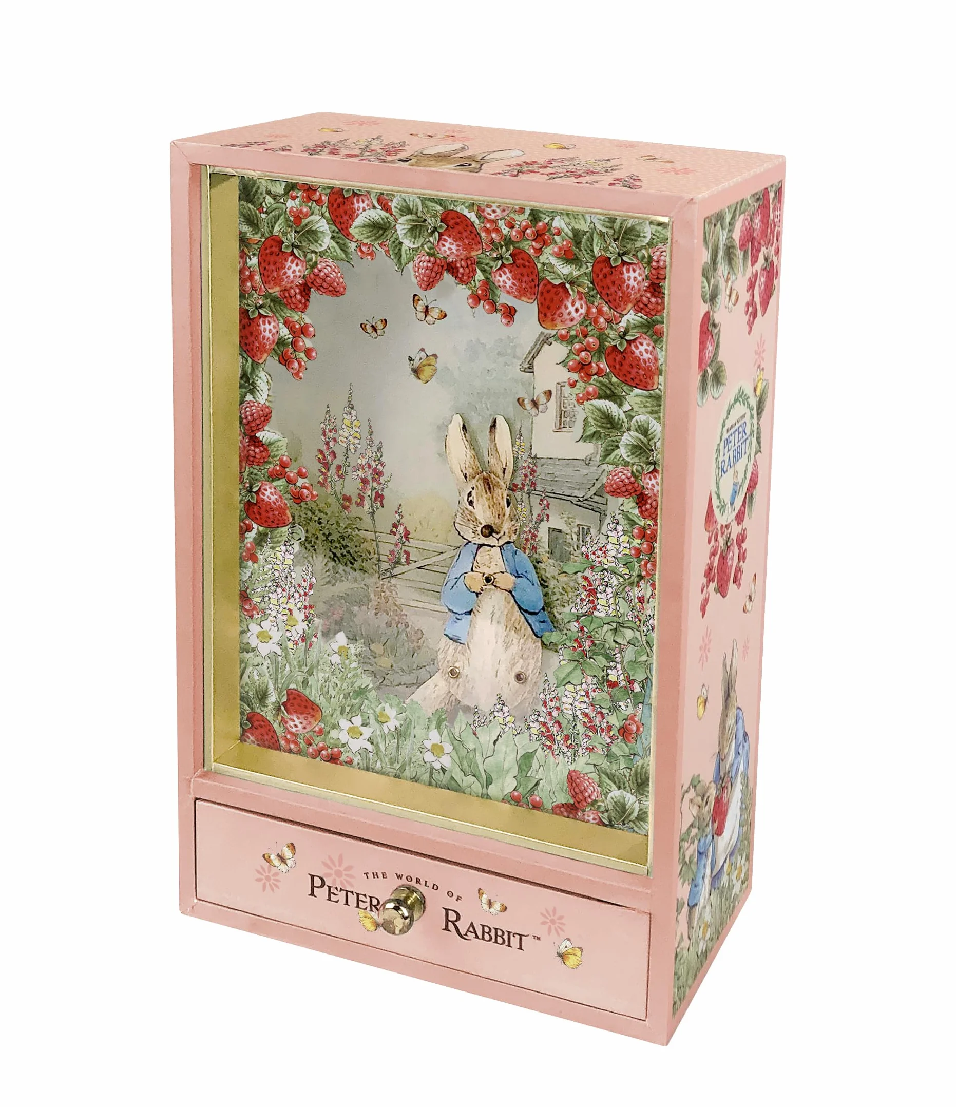 Trousselier Peter Rabbit Duże drewniane pudełko pozytywka dla dziecka prezent na urodziny