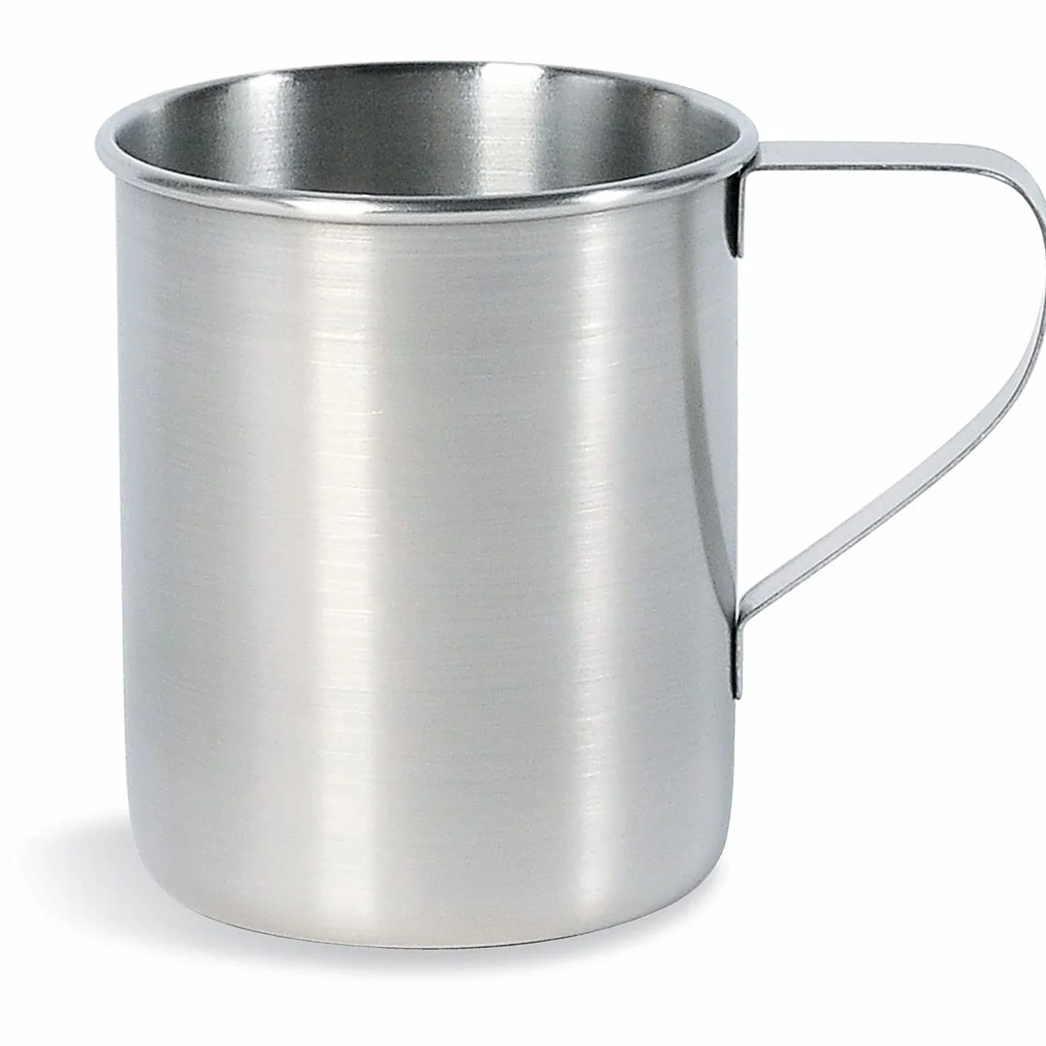 Tatonka Kubek ze stali nierdzewnej (250 lub 450 ml) – jednościenny kubek do picia o pojemności 0,25 lub 0,45 l, uchwyt i skalowanie objętości – nadaje się do kontaktu z żywnością, nietłukący, nie