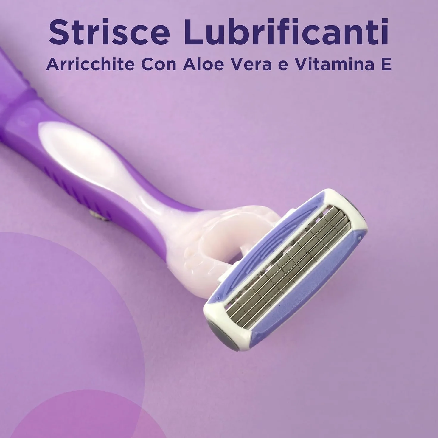 Wilkinson Sword Quattro My Intuition Smooth Violet Blooms - Jednorazowe maszynki do depilacji dla kobiet 4 arkusze nawilżające, golarki do depilacji dla kobiet, wrażliwa skóra, 3 sztuki