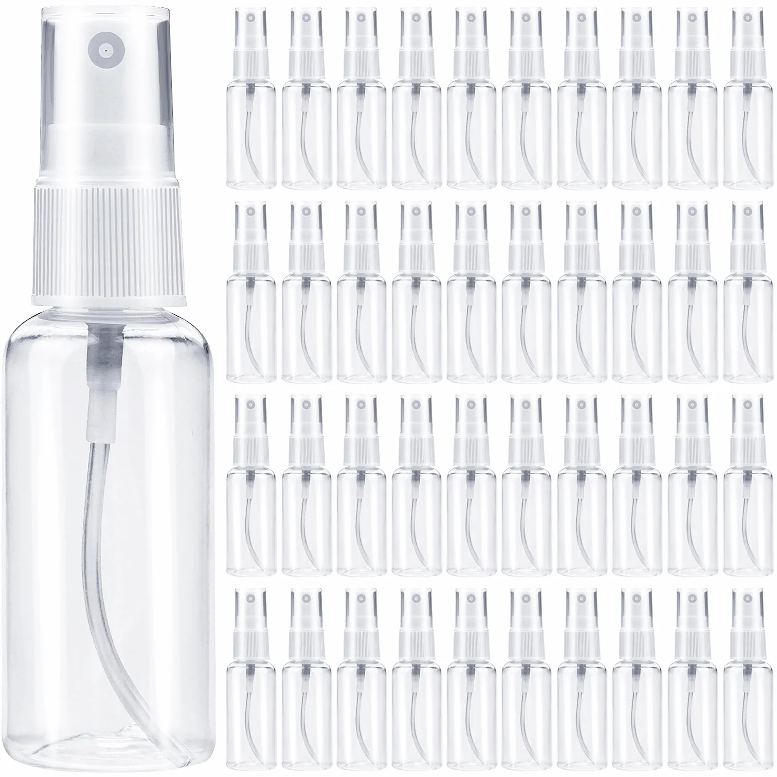 DKBT 40 sztuk butelek z rozpylaczem, małe 20 ml, mini do napełniania plastikiem