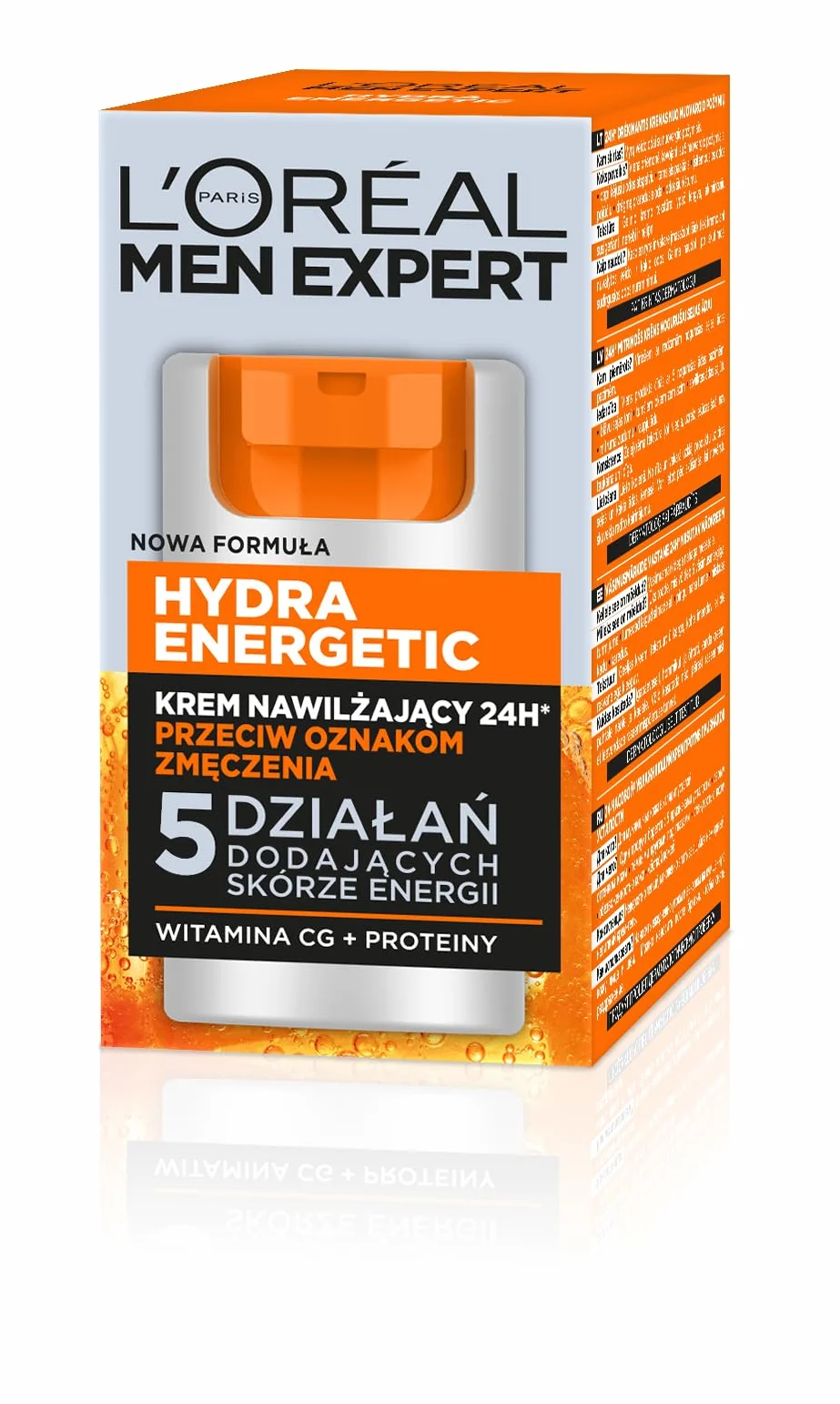 L'Oréal Paris Men Expert Hydra Energetic Krem do twarzy, nawilżający 24h, przeciw oznakom zmęczenia, 50 ml