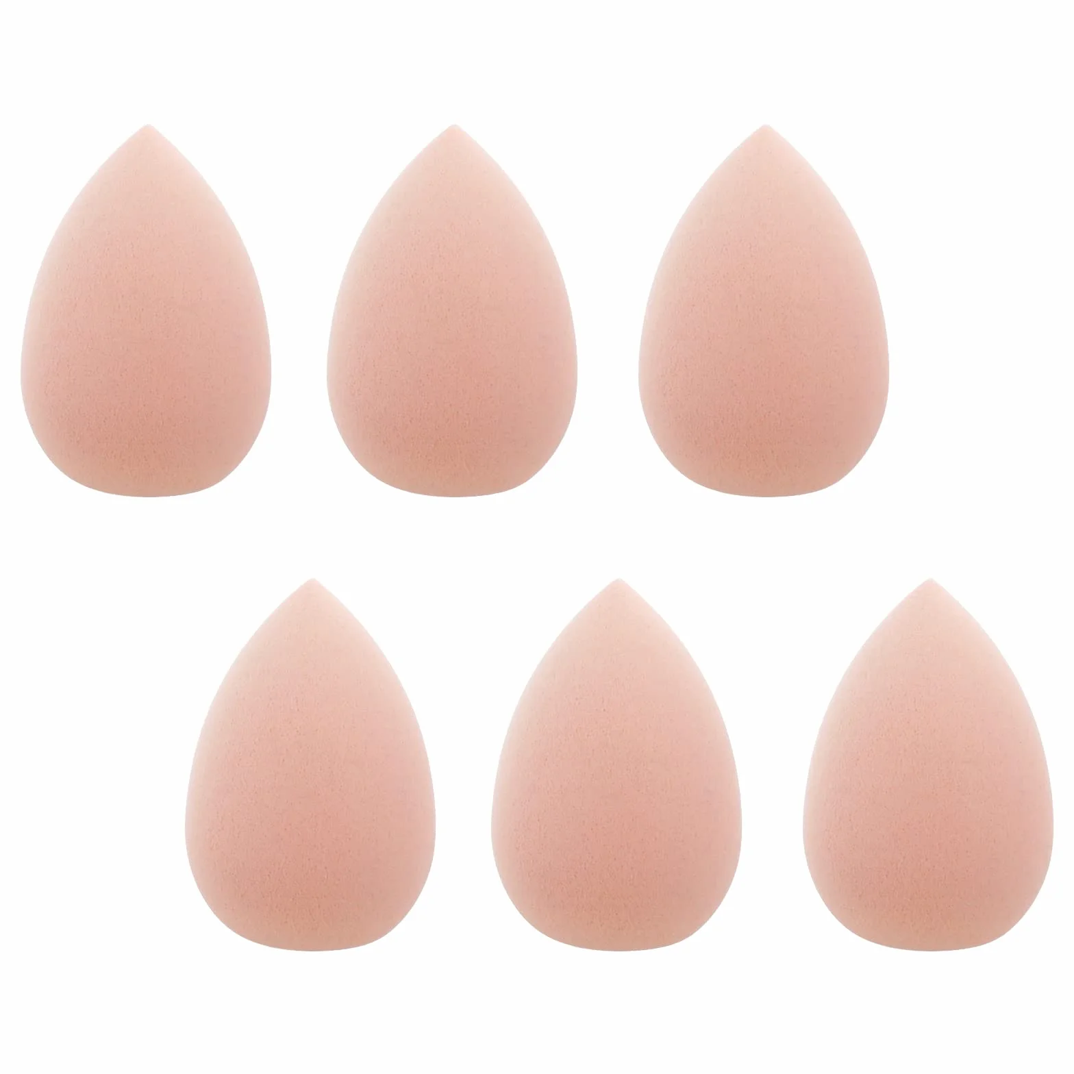 WLLHYF Mini gąbka do makijażu, 6 sztuk, miękka, prasowana, do twarzy i ciała, na mokro i sucho, do podkładu, pudru i korektora (ciemna skóra)