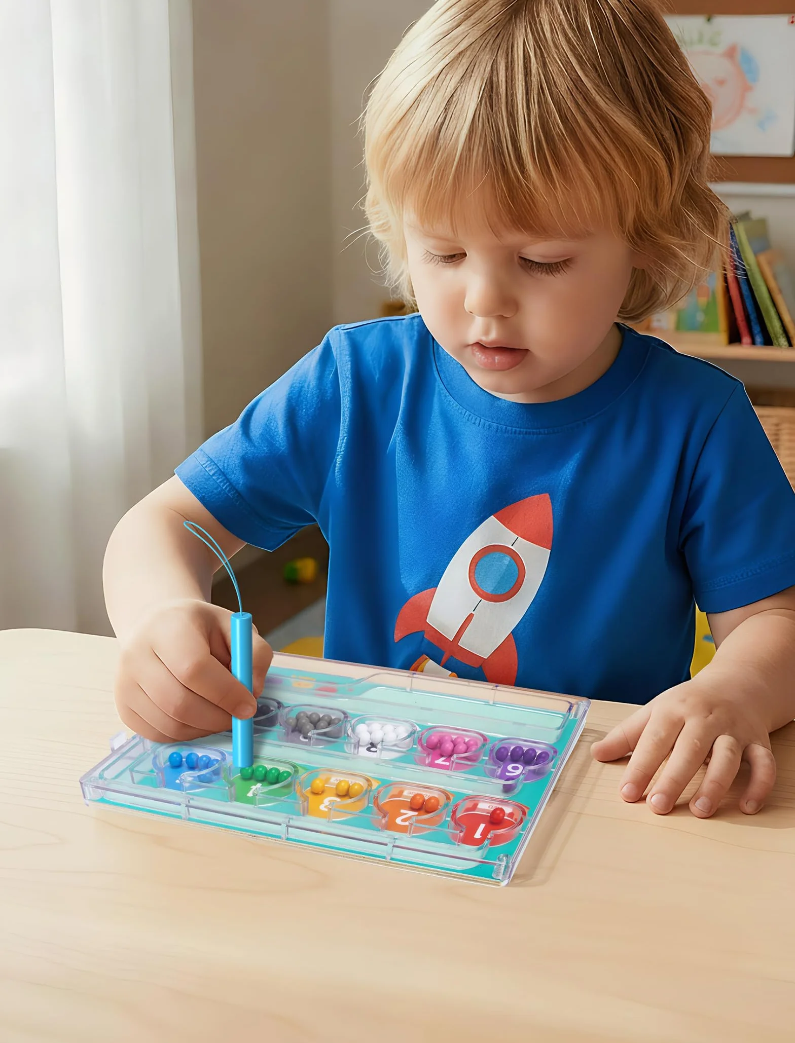 Magnetic Color and Number Maze (zielony)