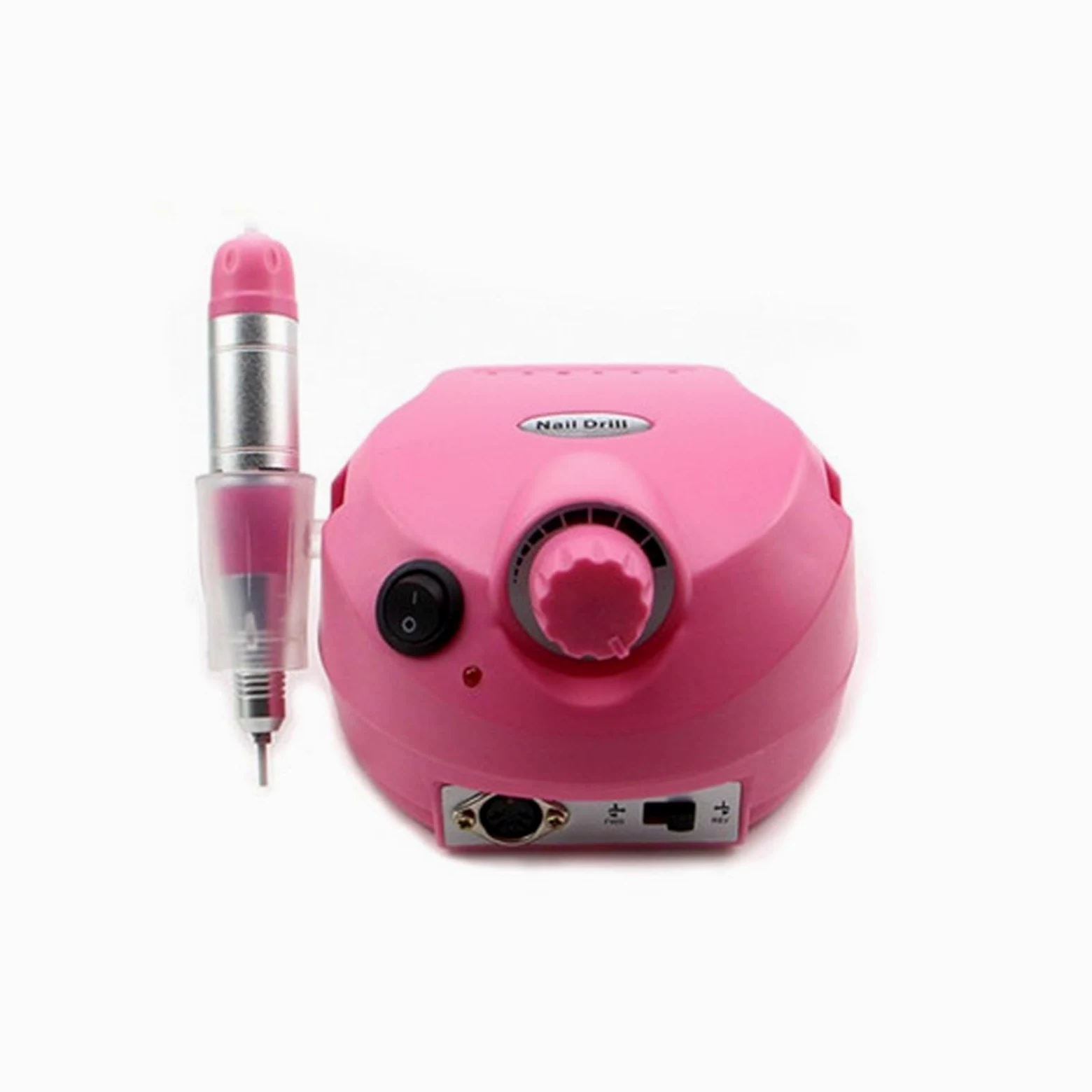 Obcinacz do paznokci, 35000 RPM Elektryczny pilnik do paznokci, Profesjonalny uchwyt Elektryczna wiertarka do paznokci Polska maszyna, Zestaw wierteł do paznokci Manicure(Pink)