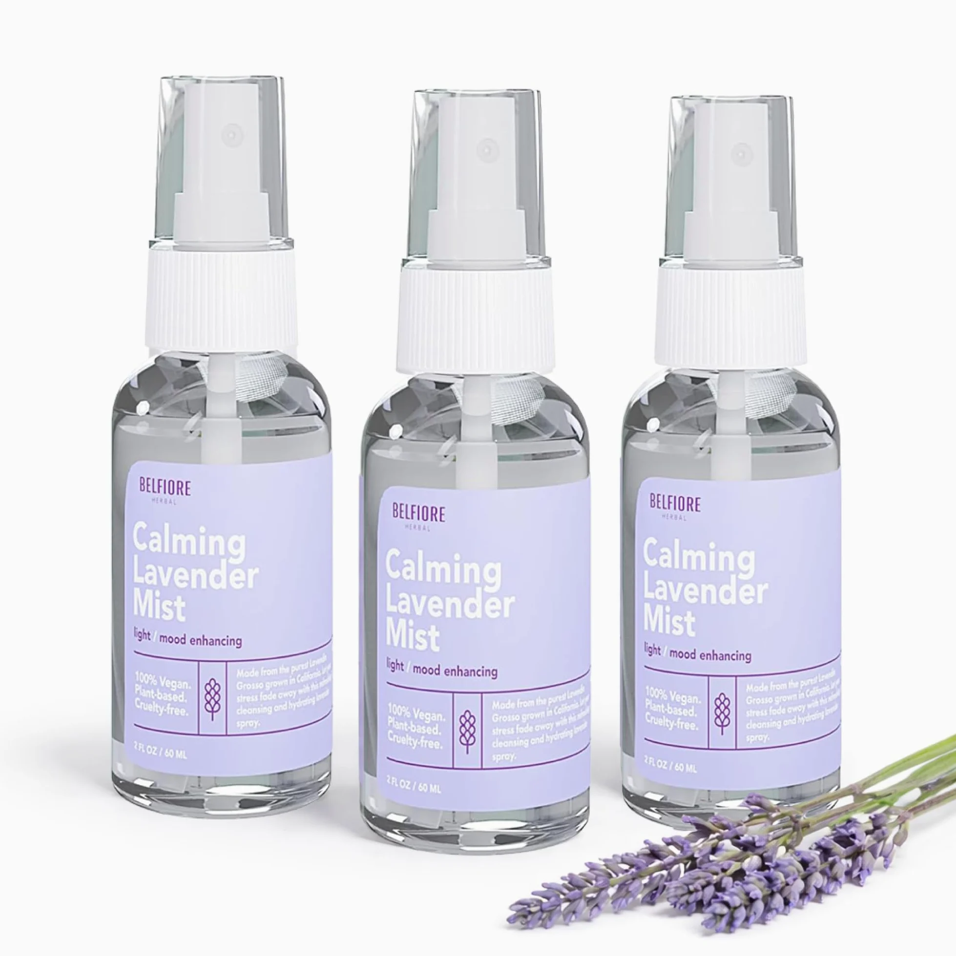 100% naturalny spray lawendowy, organiczny spray nawilżający do twarzy, ciała i włosów, kojący dla lepszego snu