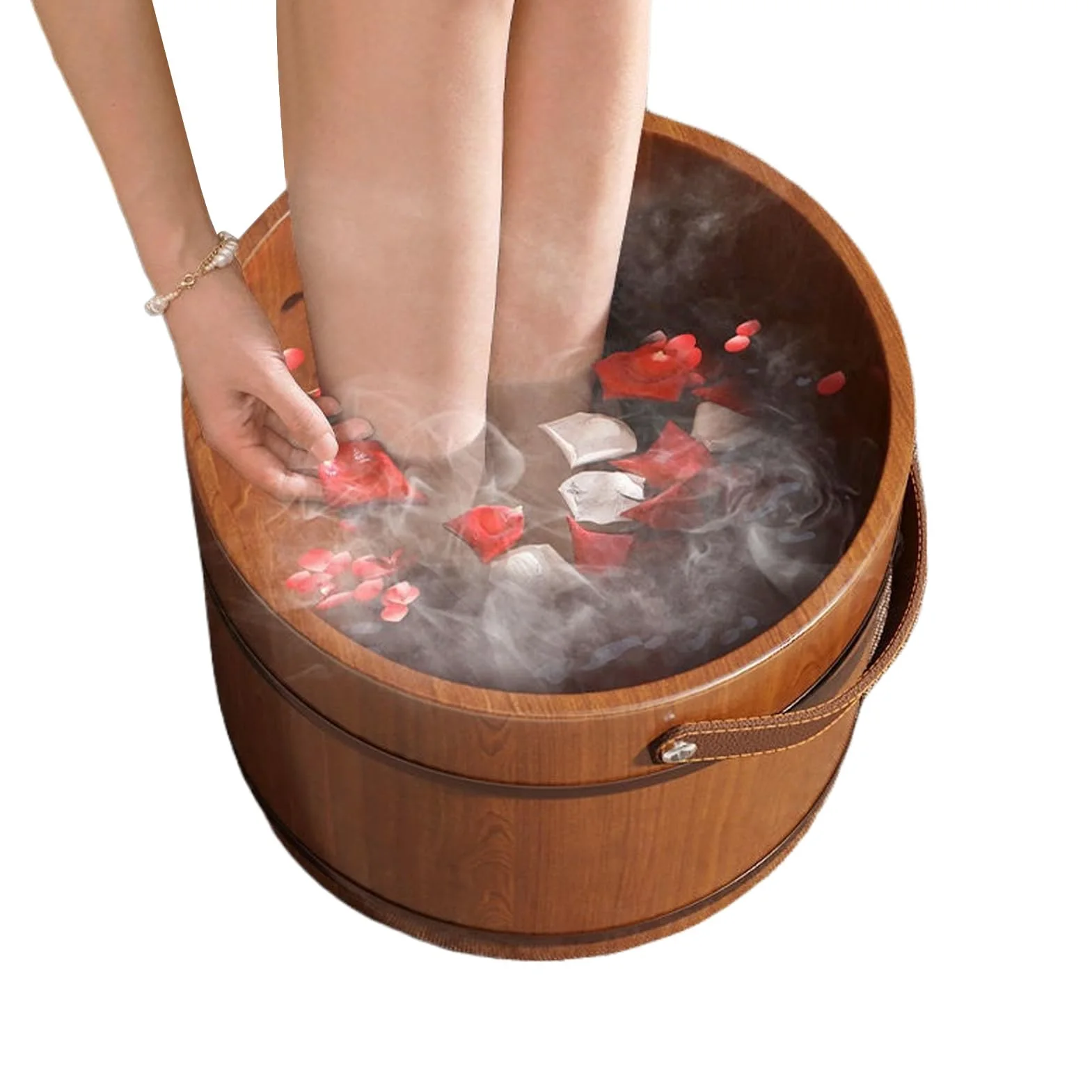Drewniana Wanna Spa Do Relaksu Stóp Relaksujące Wiadro Do Kąpieli Stóp Do | Drewniana Wanienka Do Moczenia Stóp Dla Kobiet Mężczyzn Starszych Osób Ojca Taty Mamy