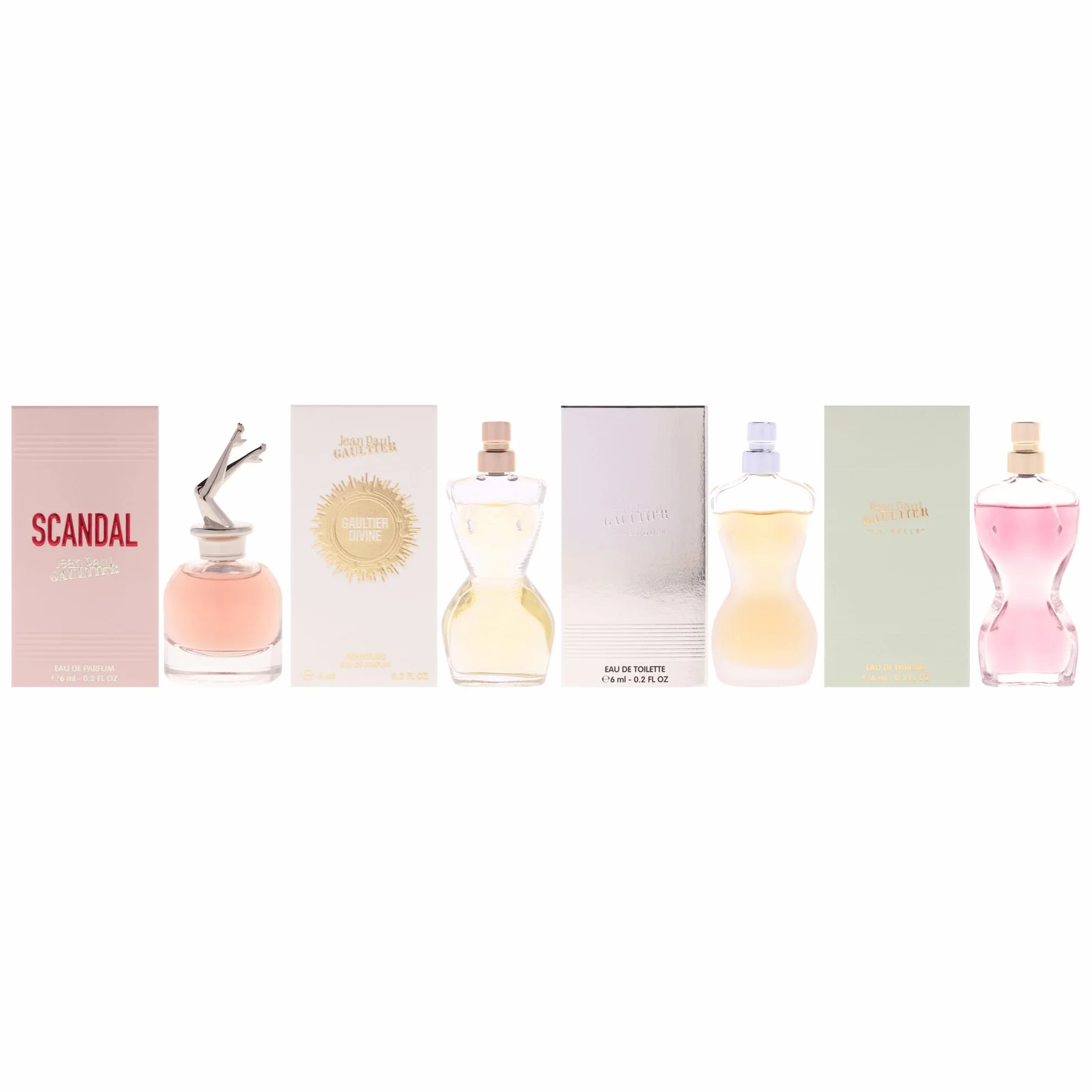 Jean Paul Gaultier Zestaw 4 miniaturek dla kobiet (La Belle, Scandal, Classique, Divine)