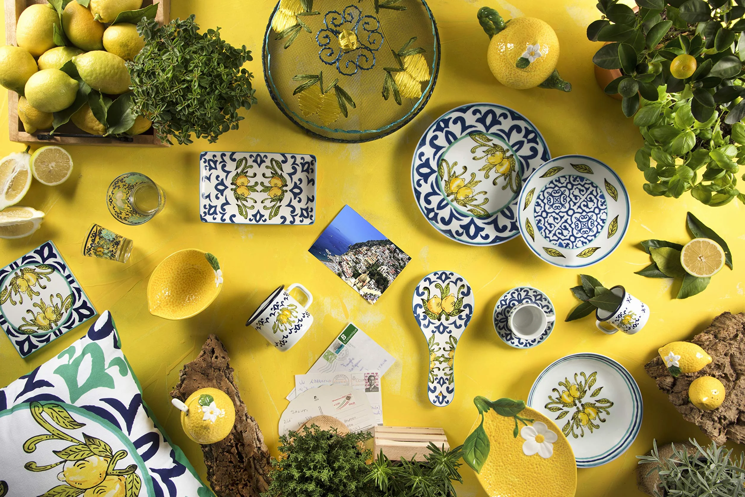 Excelsa Amalfi zestaw 6 filiżanek do espresso ze spodkiem, porcelana