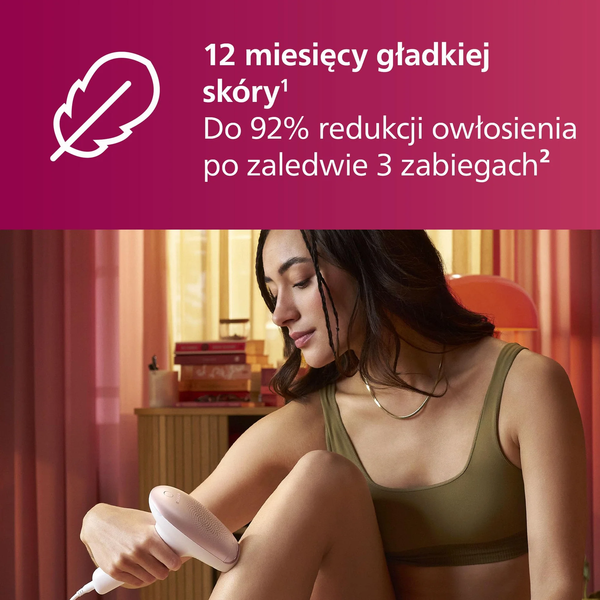 Philips Lumea Advanced urządzenie do usuwania włosów IPL z filtrem światła do twarzy (model SC1997/00)