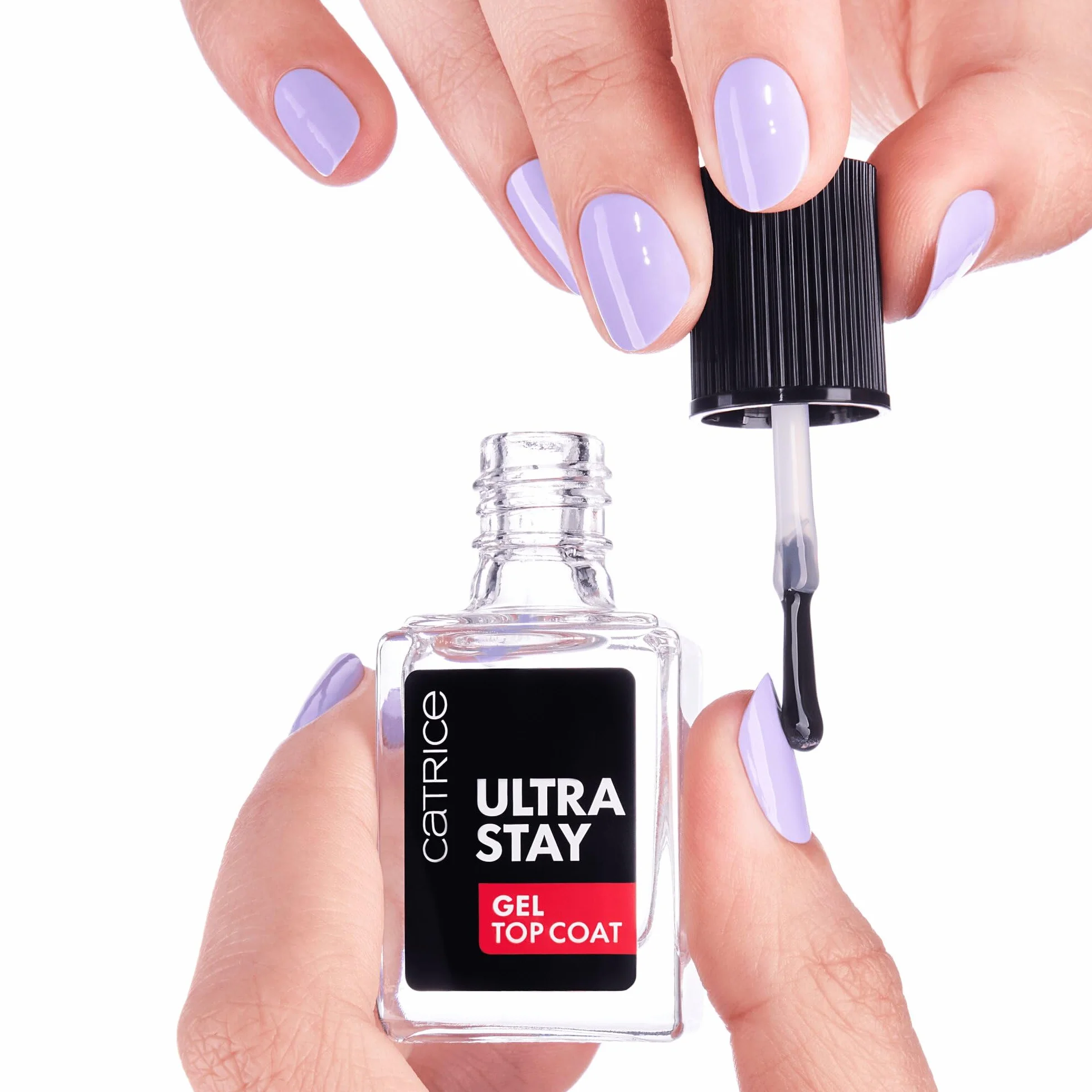 Catrice Żelowy top do paznokci Ultra Stay Gel, długotrwały, szybkoschnący, pęcznienie skóry, przeświecający (10.5ml)