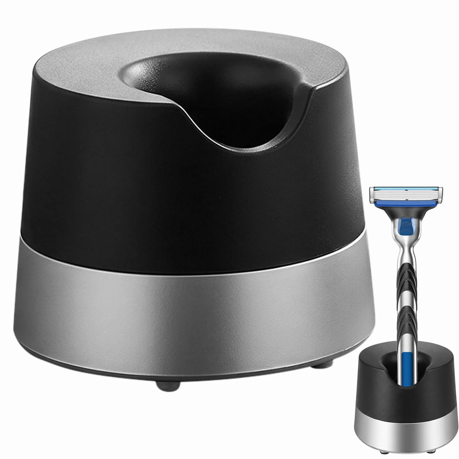 Stojak na golarkę, kompatybilny z maszynkami do golenia Gillette i maszynkami do golenia, wysokiej jakości metalowy uchwyt dla kobiet i mężczyzn, bezpieczny stojak do łazienek