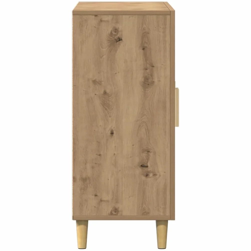 vidaXL Szafka, dąb artisan, 90x34x80 cm, materiał drewnopochodny, szafka, mebel, szafki, meble