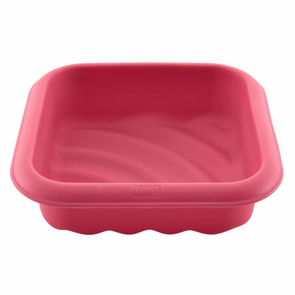 Lurch 83040 FlexiForm forma falista/forma do ciasta, wykonana w 100% z platyny niezawierającej BPA, do specjalnych wypieków, wymiary wewnętrzne 17 x 17 cm, Cotton Candy