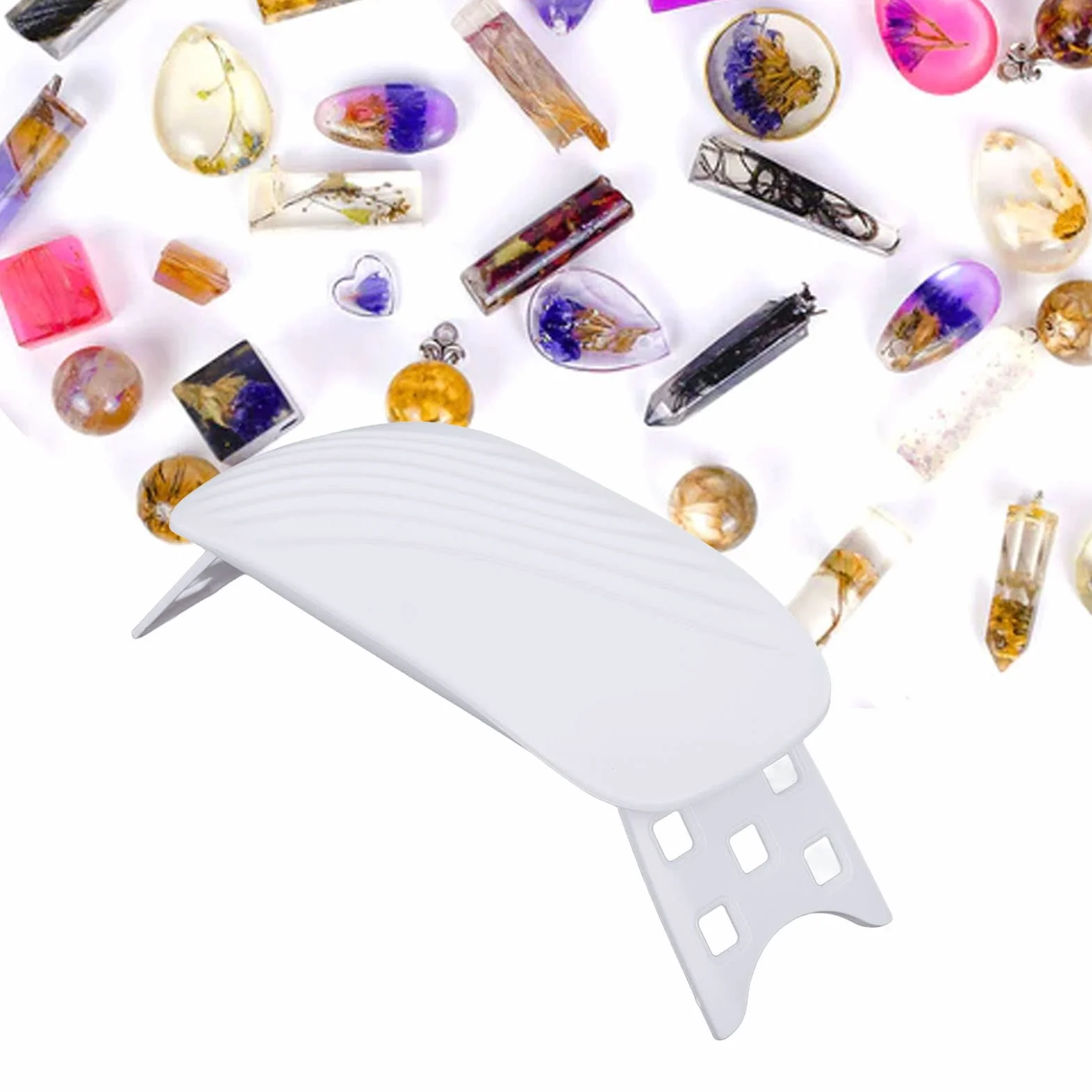 Suszarka do paznokci, 36W 12 LED ż Nail Polish UV LED Light USB Curing Lamp ze składanym stojakiem, przenośne światło utwardzające Profesjonalna lampa żelowa Nail Light dla Nail