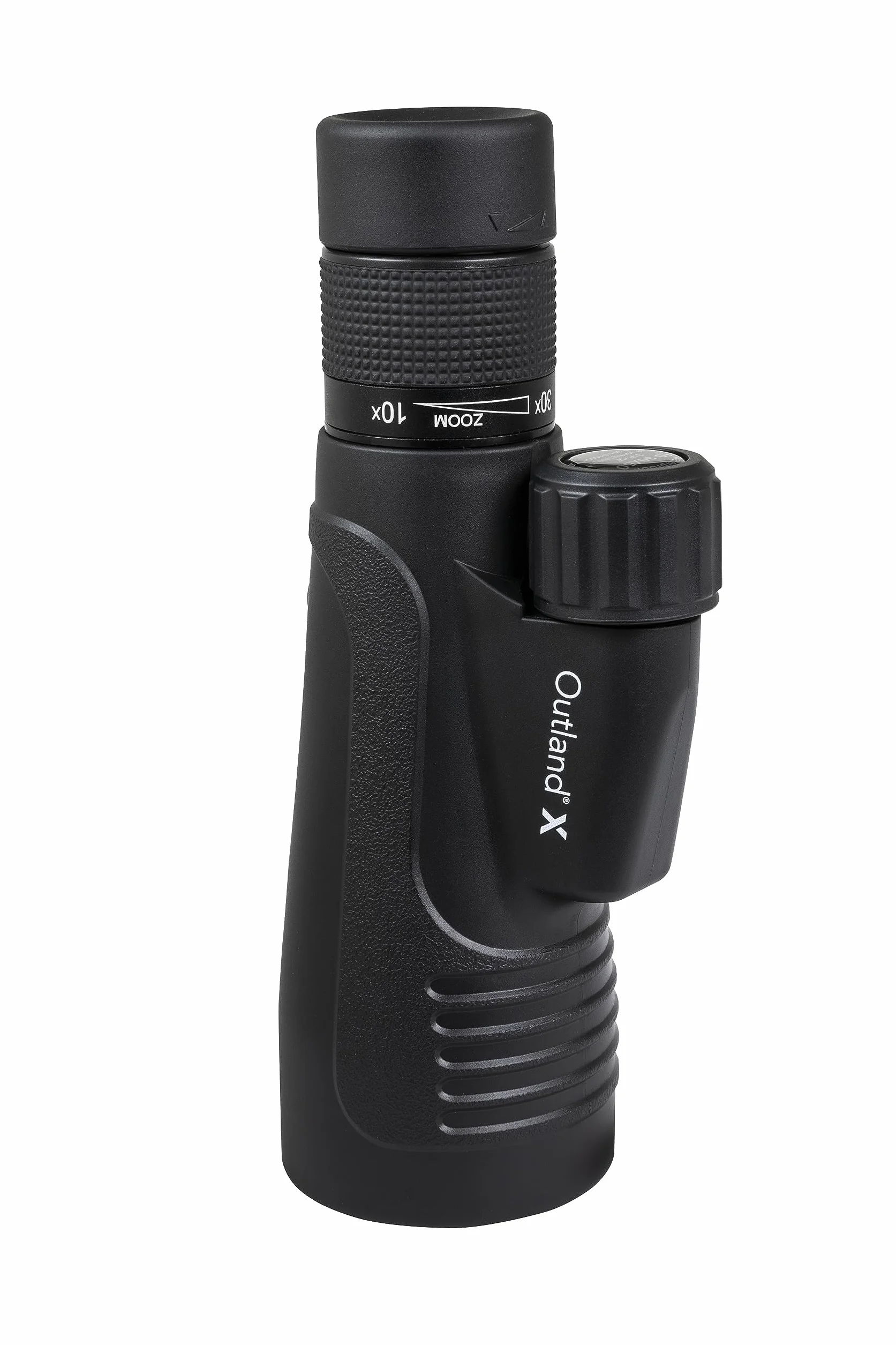 Celestron 72373 Outland X 10-30x50mm - Wodoodporny monokular Celestron 72373 Outland X 10–30x50 mm, statyw, oslony okularów, mocna obudowa, szklo pryzmat. BaK-4, wielopowlok. ukl. optyczny, czarny