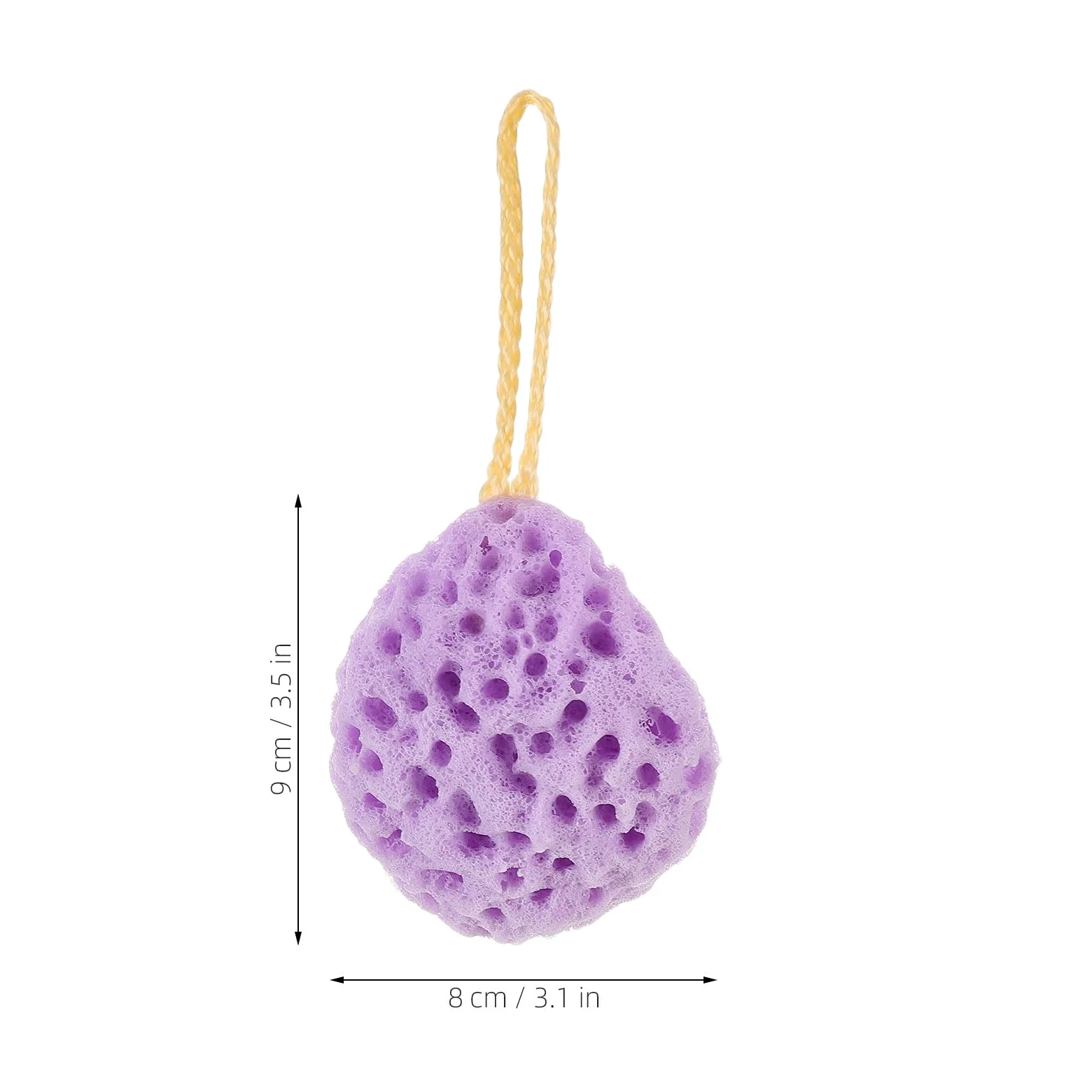 minkissy 36 Szt. Szt Wielokrotnego Użytku Gąbek Do Kąpieli z Miodową Strukturą Miodu Peelingujący Myjka Do Ciała z Zawieszką Gąbkowy Scrubber dla Skóry Gładkiej i Odświeżonej