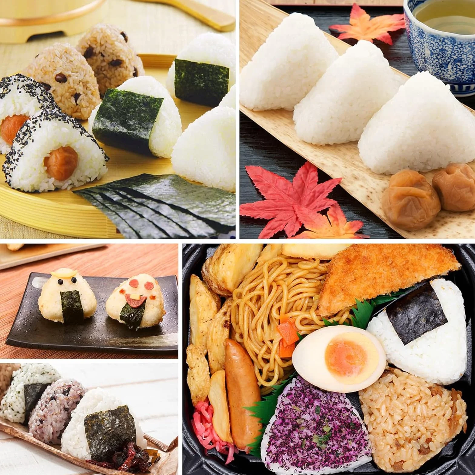 Foremka do Onigiri 6 w 1, Trójkątna, Silikonowa, Oryginalna Forma