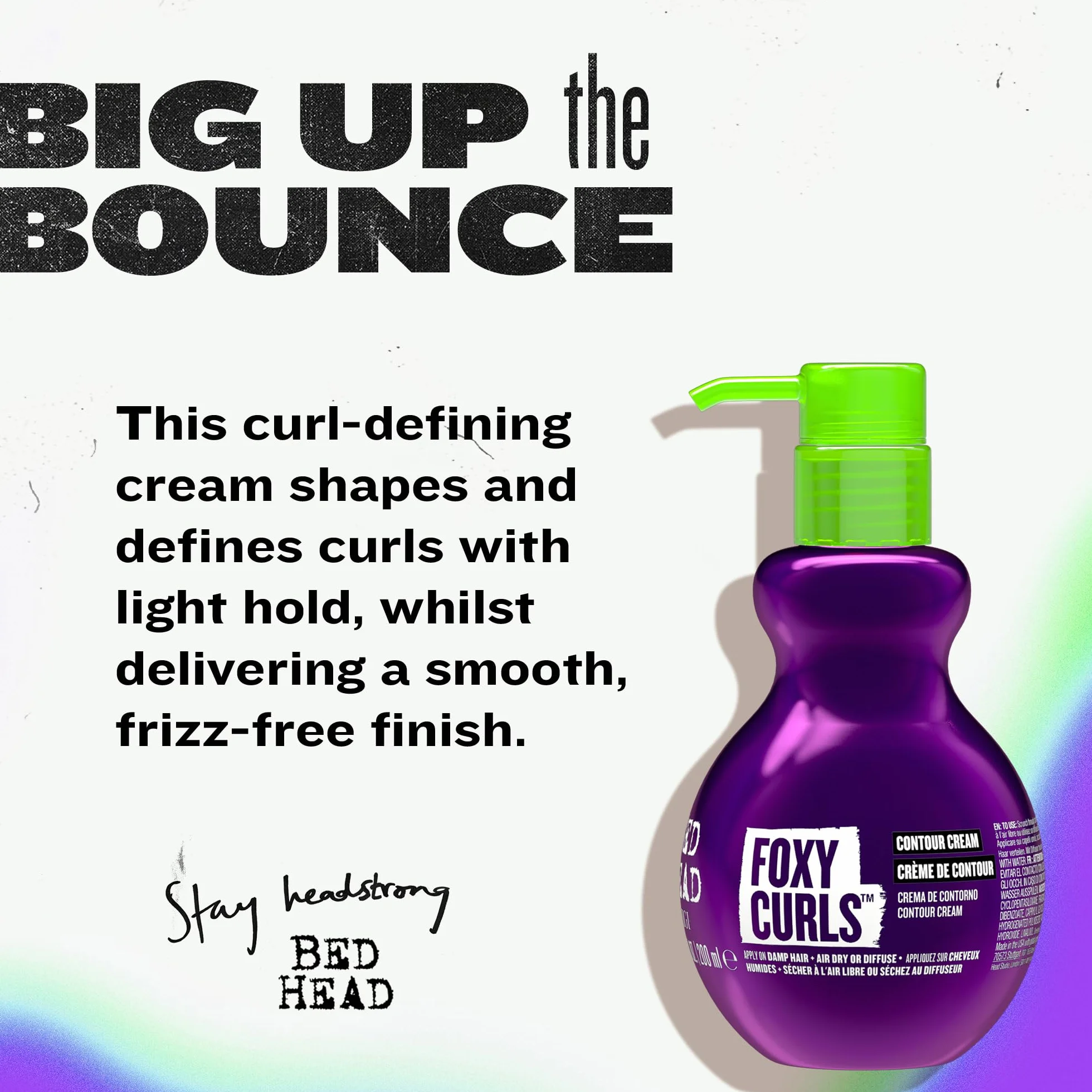 Tigi Bed Head Foxy Curls, Krem do Włosów Kręconych, dla Zdefiniowanych Loków, 200 ml