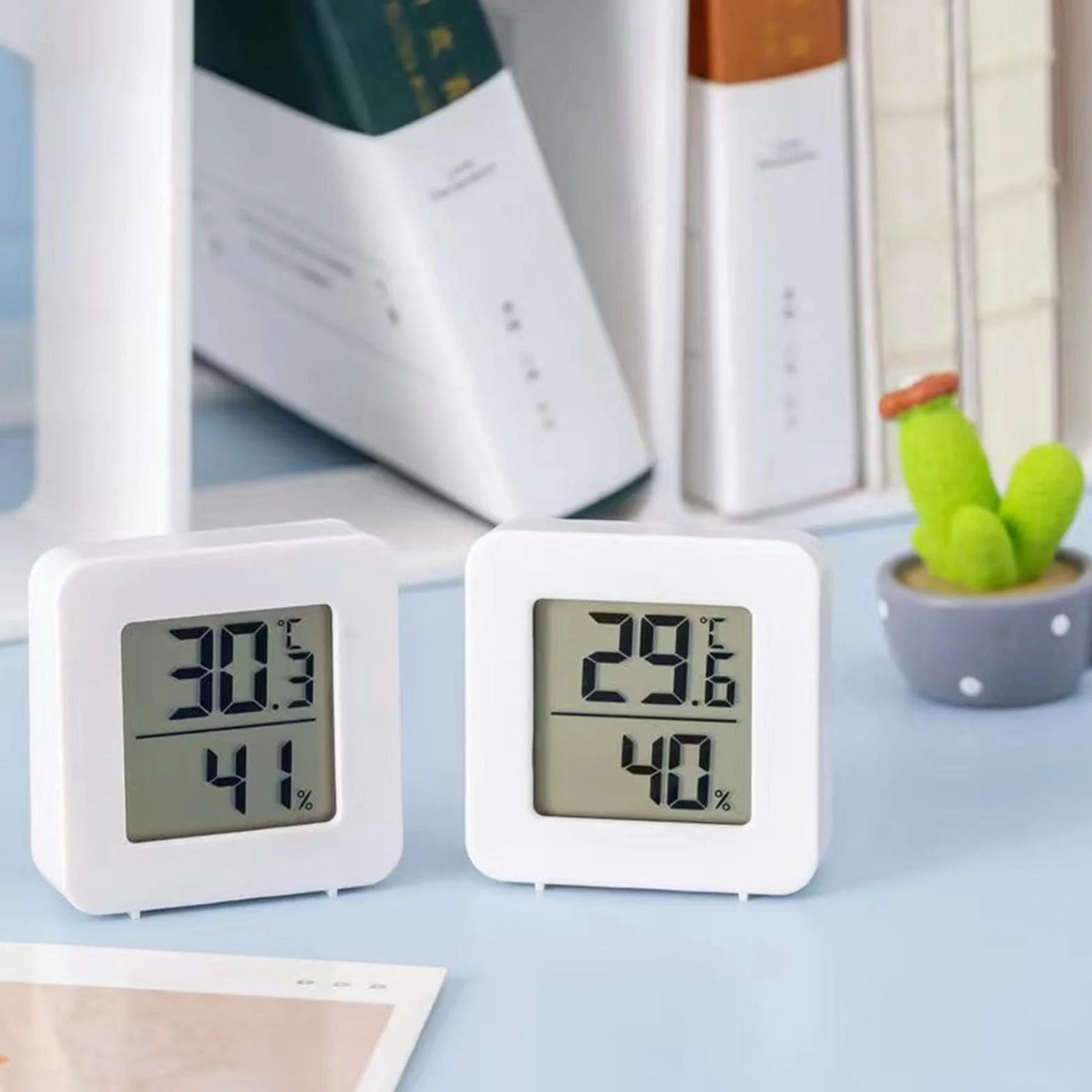 Cyfrowy Higrometr Miernik Wilgotności ze Wskaźnikiem Wyrażenia Termometr Temperatury Pokojowej