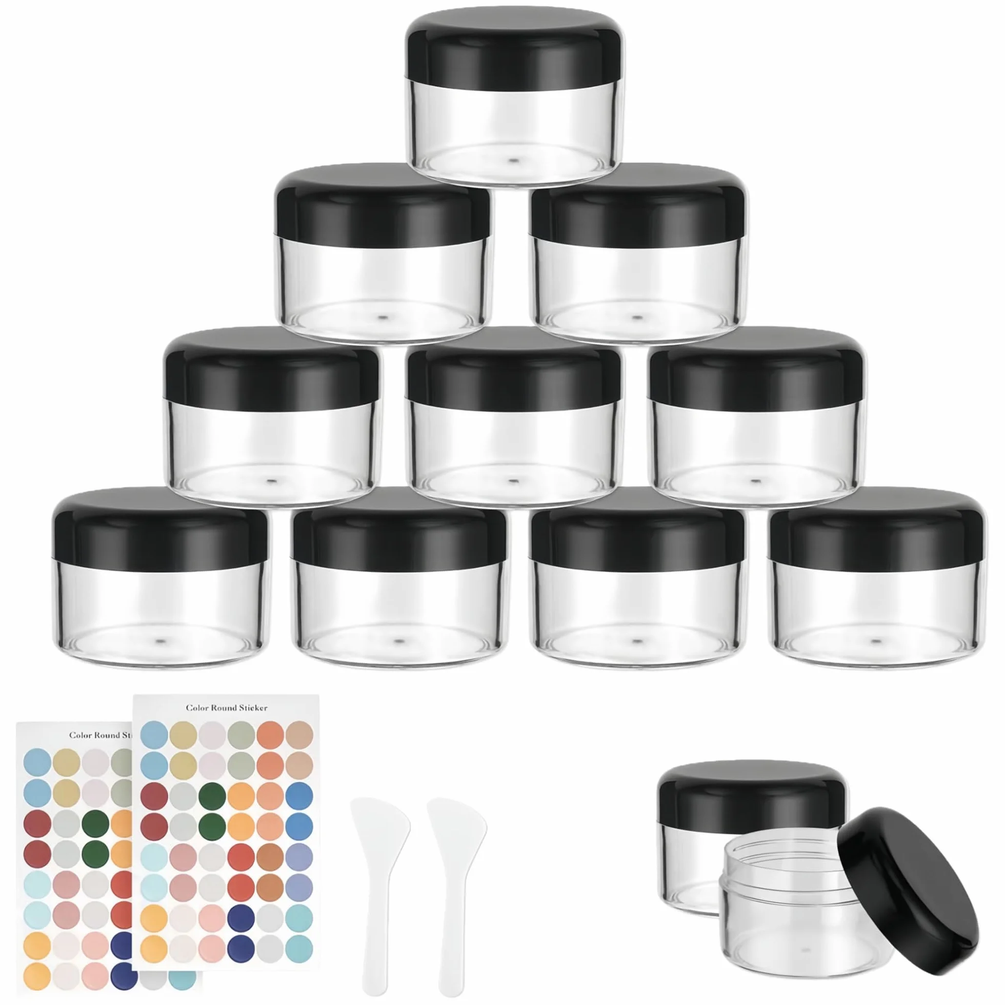Flintronic 12 pustych pojemników z tworzywa sztucznego 50 ml zestaw podróżny
