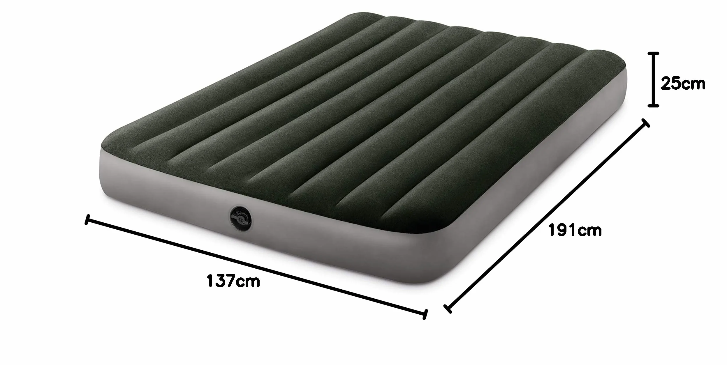 Intex Materac Dmuchany 35.5 x 10.8 x 28.9 cm Czarny