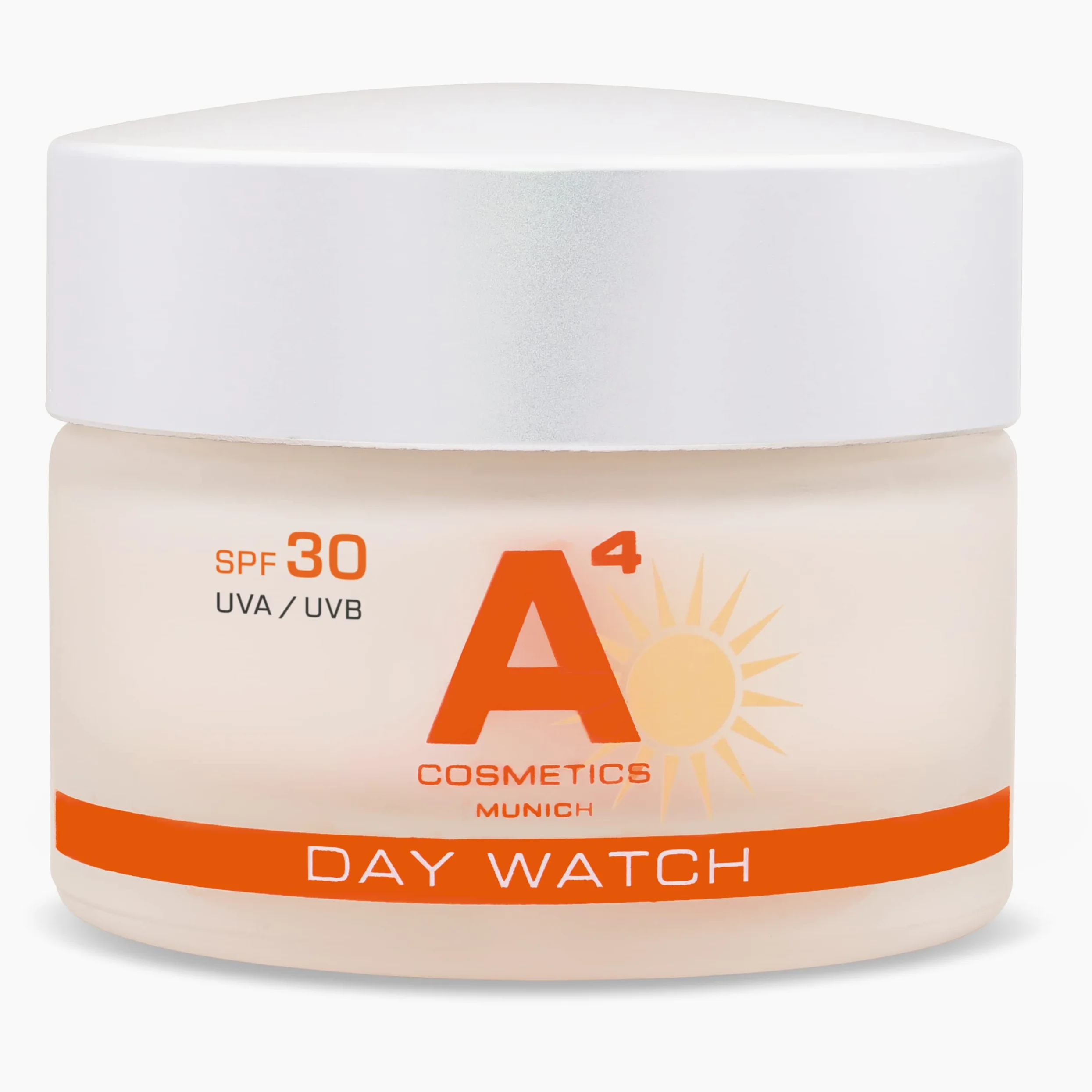 A4 Day Watch – krem przeciw starzeniu się skóry na dzień / pielęgnacja na dzień z ochroną przeciwsłoneczną LSF 30 do zapobiegania starzeniu się skóry i utracie wilgoci – 50 ml | kosmetyk z substancjami czynnymi Clean Beauty na bazie naturalnej