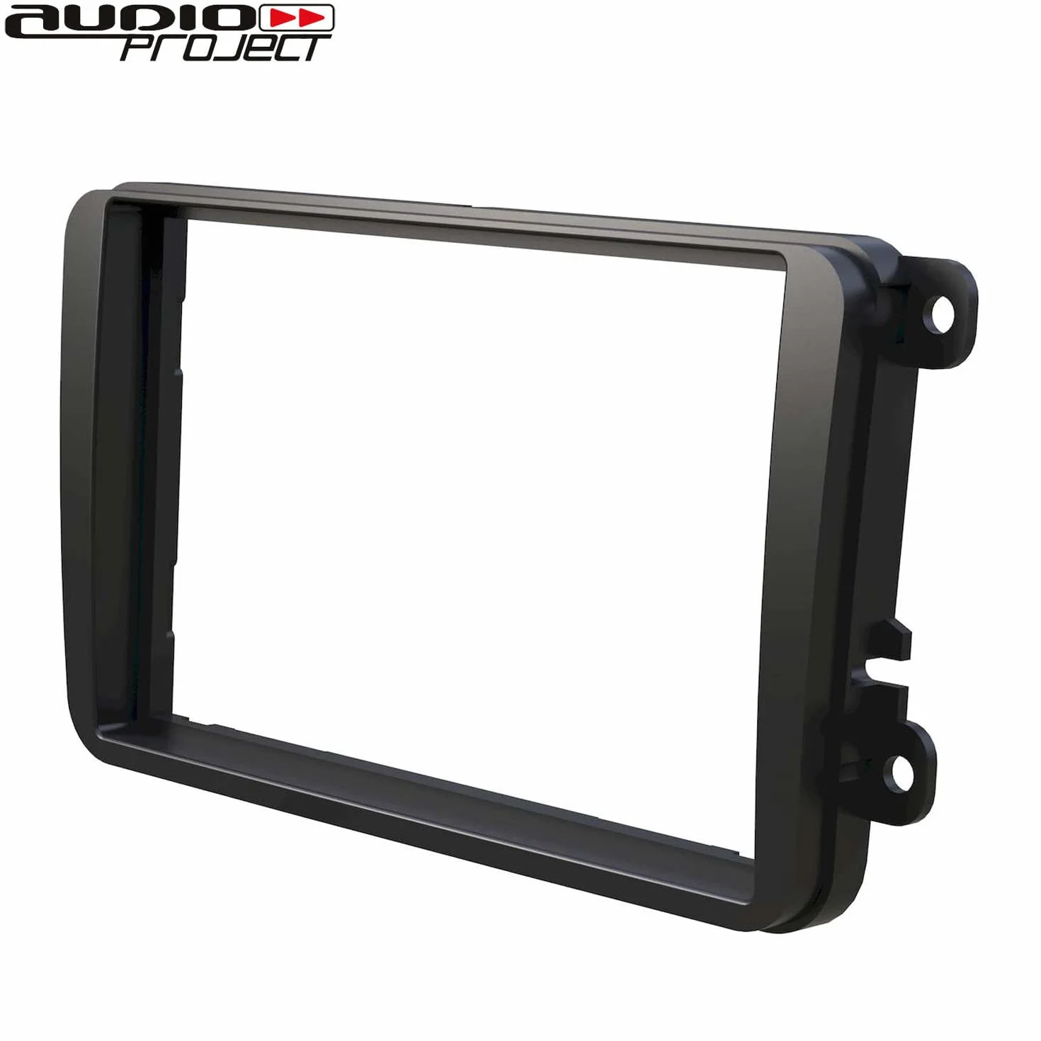 Audioproject A109 — radio samochodowe zaślepka 2 DIN ISO do VW Golf 5 Golf 6 Caddy Touran Tiguan Passat 3C Polo 6R Skoda Octavia SEAT osłona podwójna DIN Soft Touch czarna