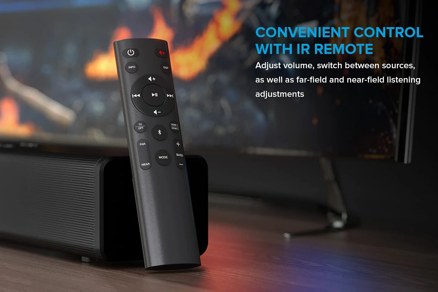 Creative Stage 360 ​​2.1 Soundbar z subwooferem do TV, PC, pulpitu z Dolby Atmos, Surround Sound, HDMI ARC/2.0, Bluetooth, opt. IN, pilot zdalnego sterowania na podczerwień