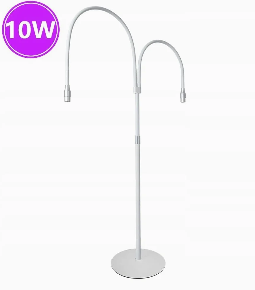 Podwójna lampa UV LED biała z okularami | Podwójna lampa UV LED, kolor biały, okulary ochronne w zestawie