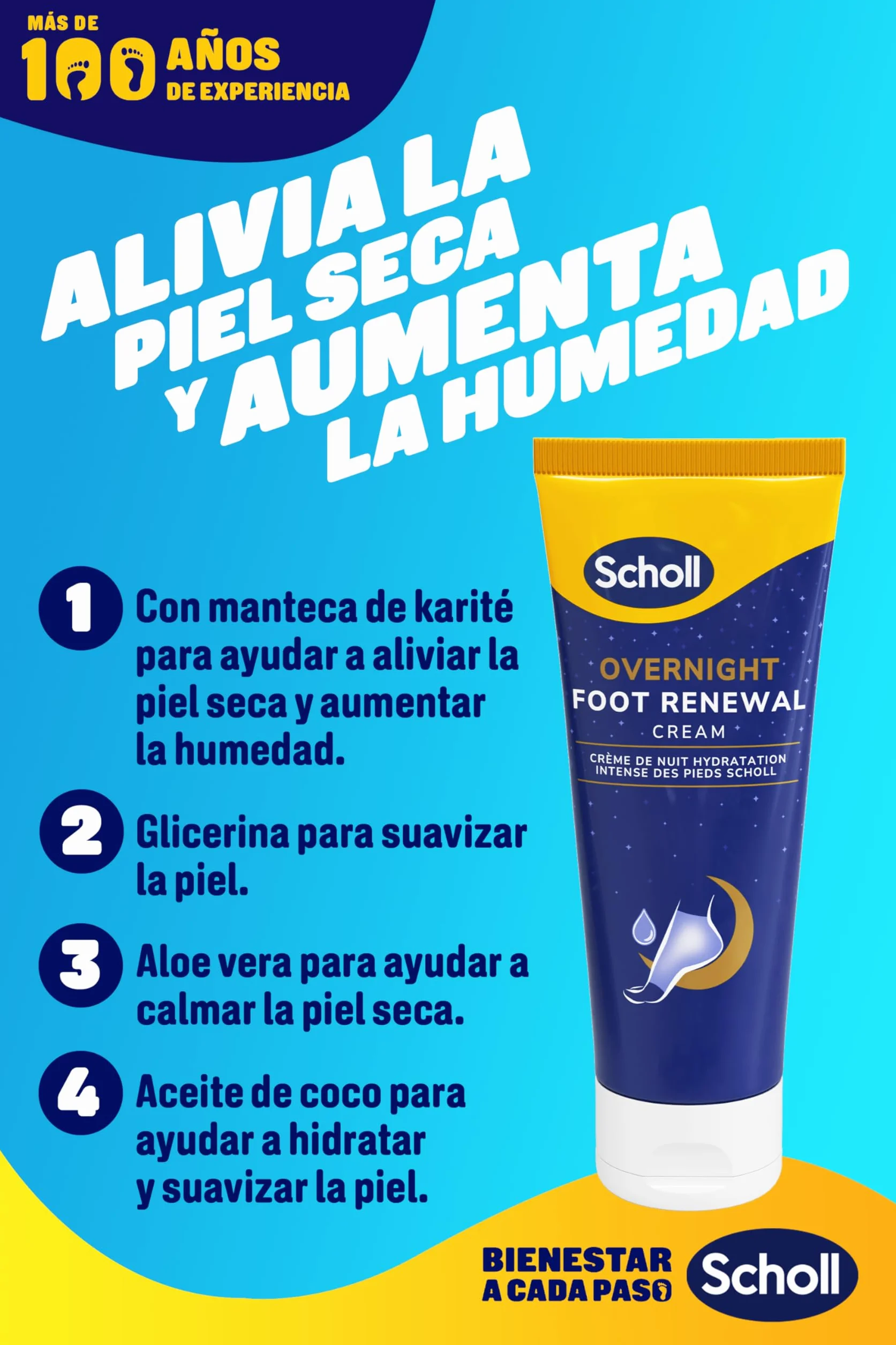 Scholl Zestaw do odnowy na noc, krem do pielęgnacji stóp, 60 ml, żelowe rękawy na piętę wielokrotnego użytku, 1 para – nawilżają suche stopy, widoczne rezultaty w ciągu 1 nocy, zawiera 5% mocznika i