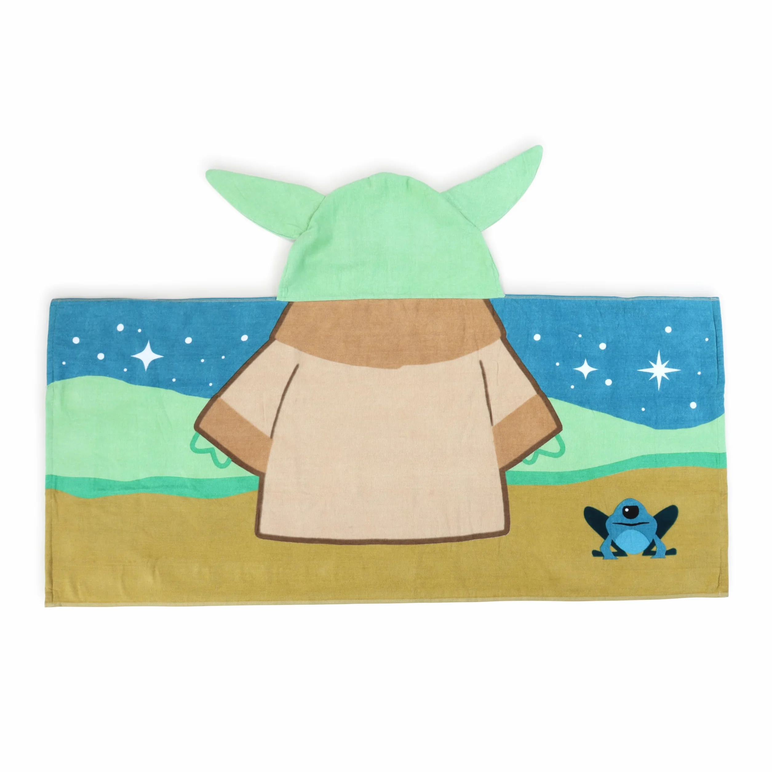 Disney Star Wars Mandalorian Grogu Płaszcz kąpielowy z kapturem 56x56 cm dla dzieci