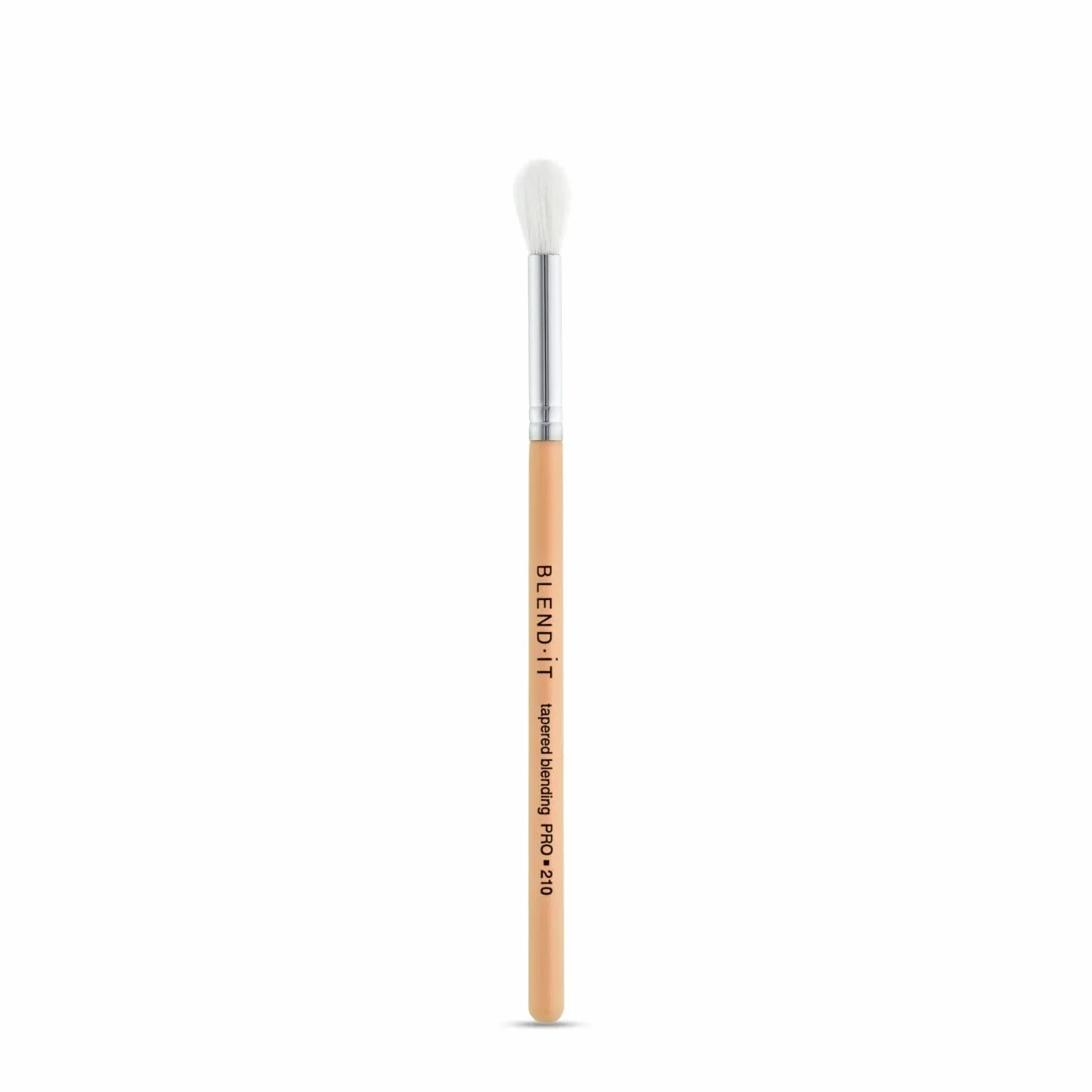 BLEND IT - Pędzel do makijażu I zwężany pędzel do cieni do powiek PRO 210 I mieszanka włosów syntetycznych i koziego włosia I drewniany uchwyt I mosiężna nasadka I trwały I wyjątkowy obszar