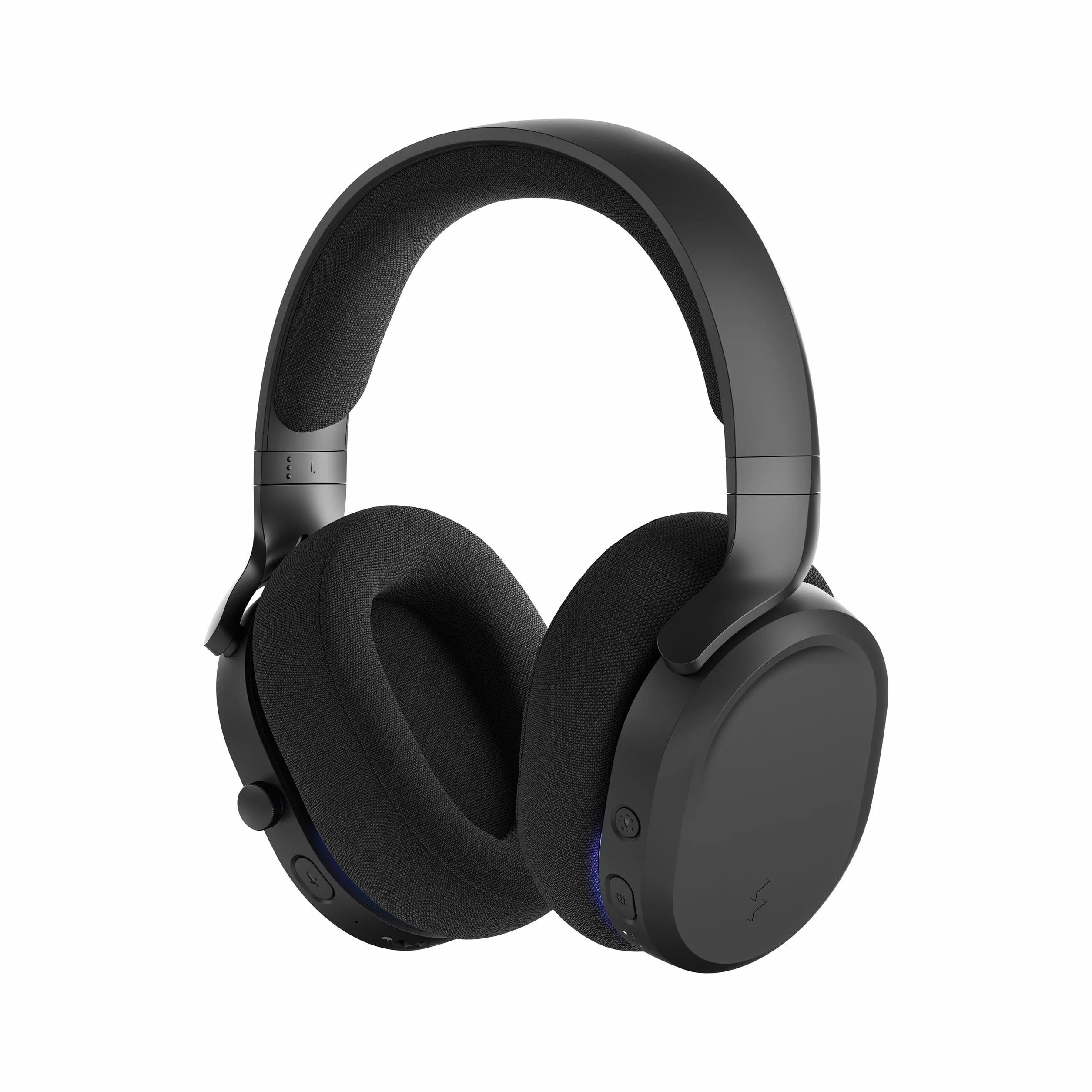 Fractal Design Scape Dark – bezprzewodowy zestaw słuchawkowy do gier komputerowych – odłączany mikrofon z redukcją szumów, żywotność baterii do 40 godzin, konfigurowalne oświetlenie otoczenia, czarny