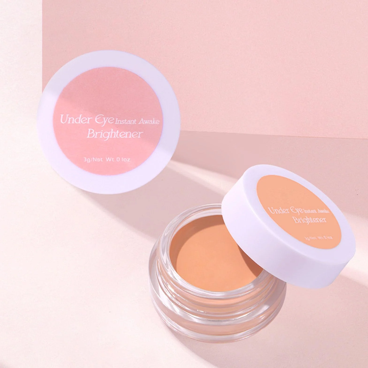Eye Brightener Cream, Full Coverage Undereye Makeup, długotrwały korektor, wodoodporny podkład, kosmetyki, tekstura, rozświetlacz do podróży, 3 g