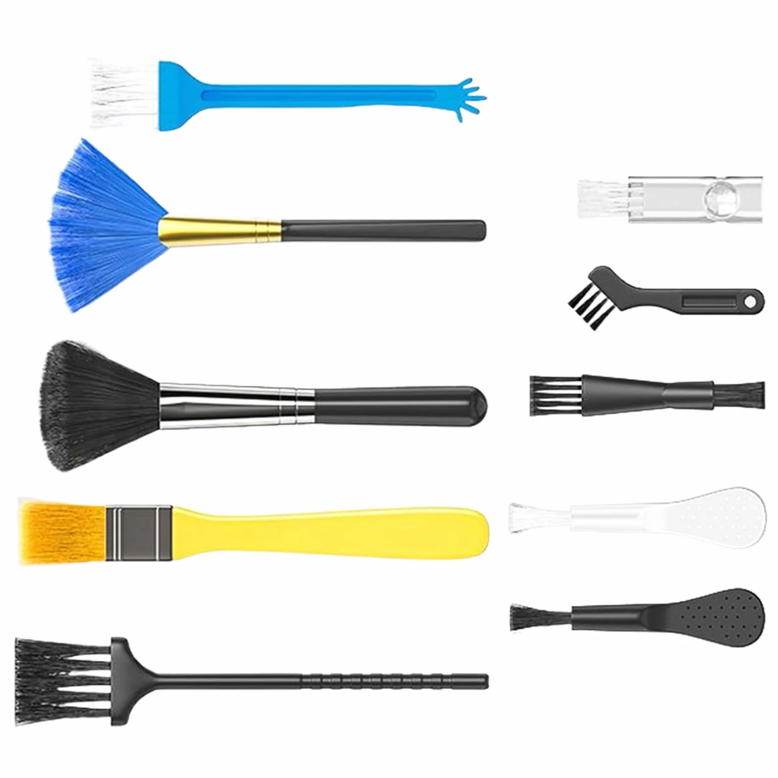 Keyboard Cleaning Kit, Computer Cleaner Brush Set, Portable Multi-Purpose Dust Remover, Detailing Cleaning Tool for Console, Mousepad, Phone, Tablet, Travel, Home, Work Desk